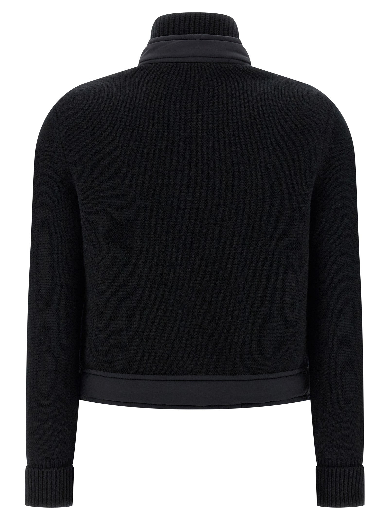 Moncler Grenoble Black Polyamide Cardigan Moncler Grenoble