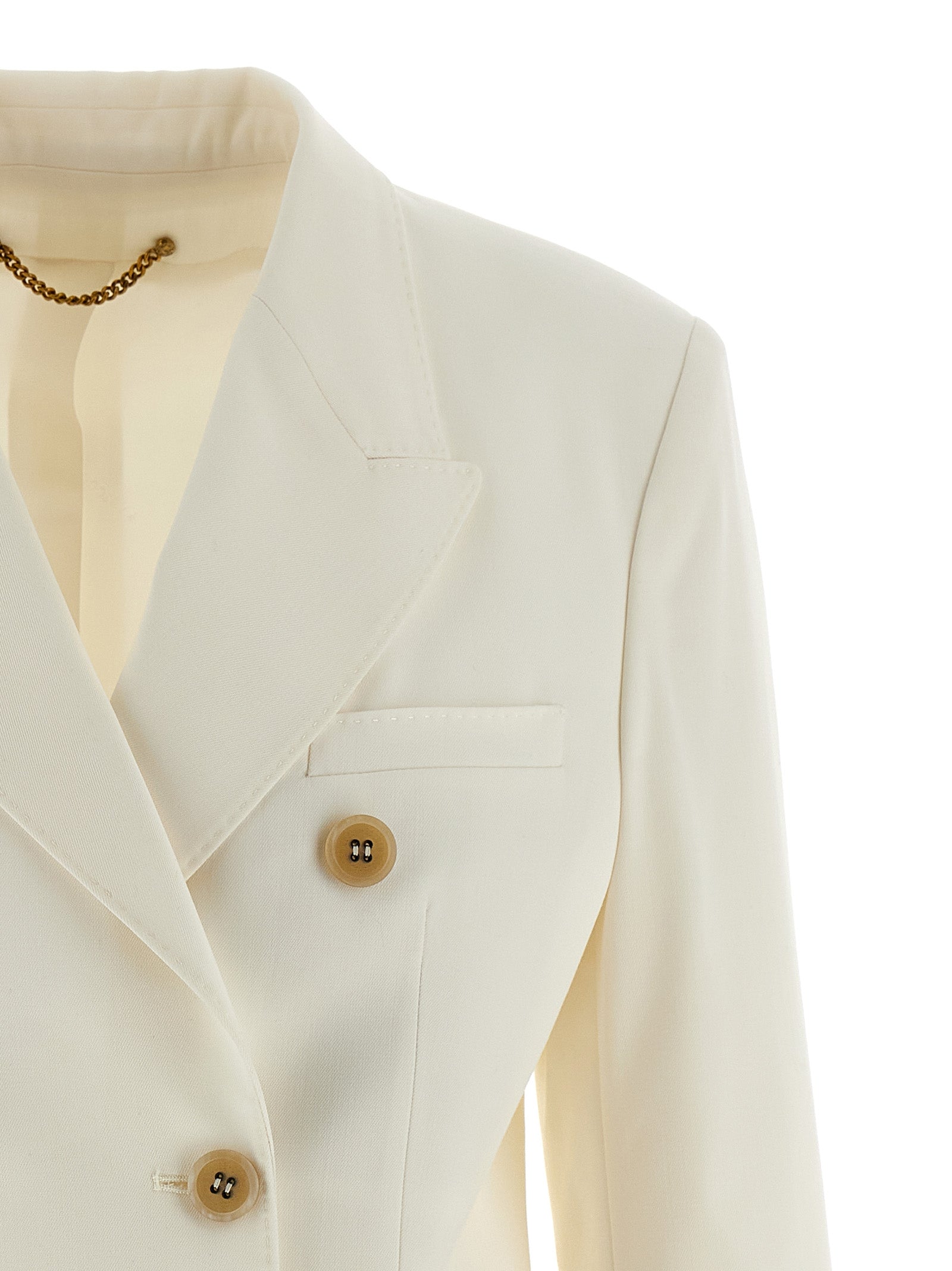 Golden Goose White Polyester Blazer Golden Goose