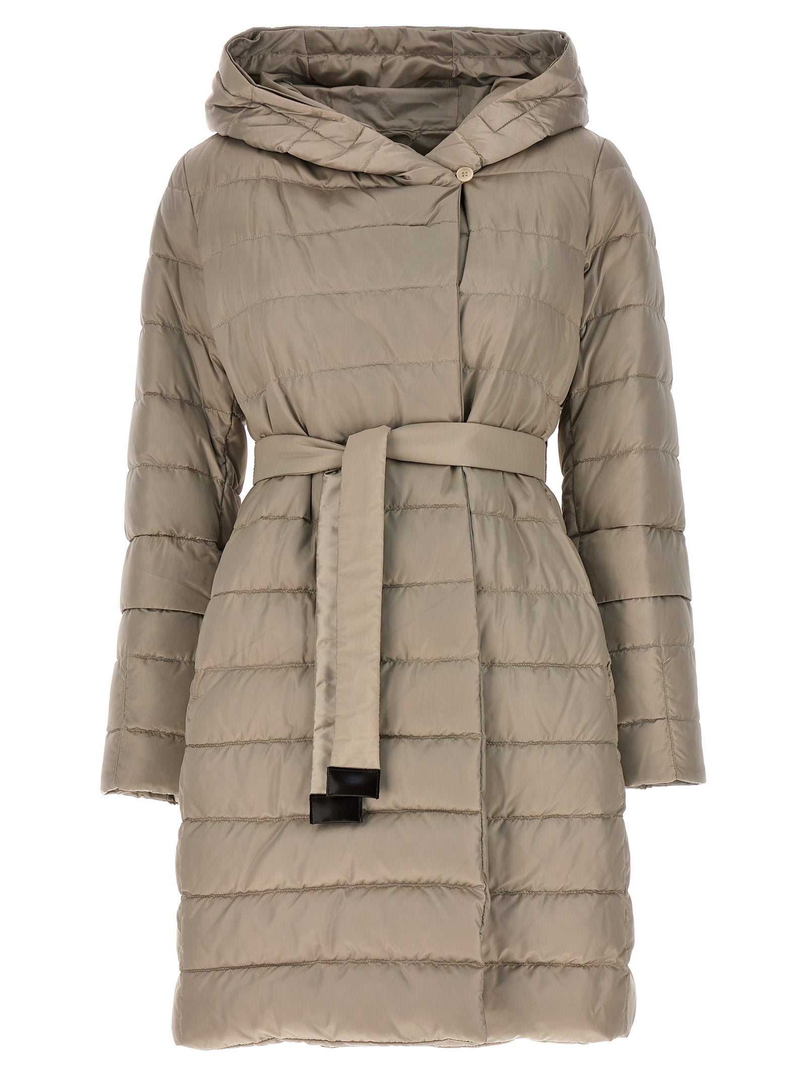 Max Mara Beige Polyamide Full-Length Jacket Max Mara