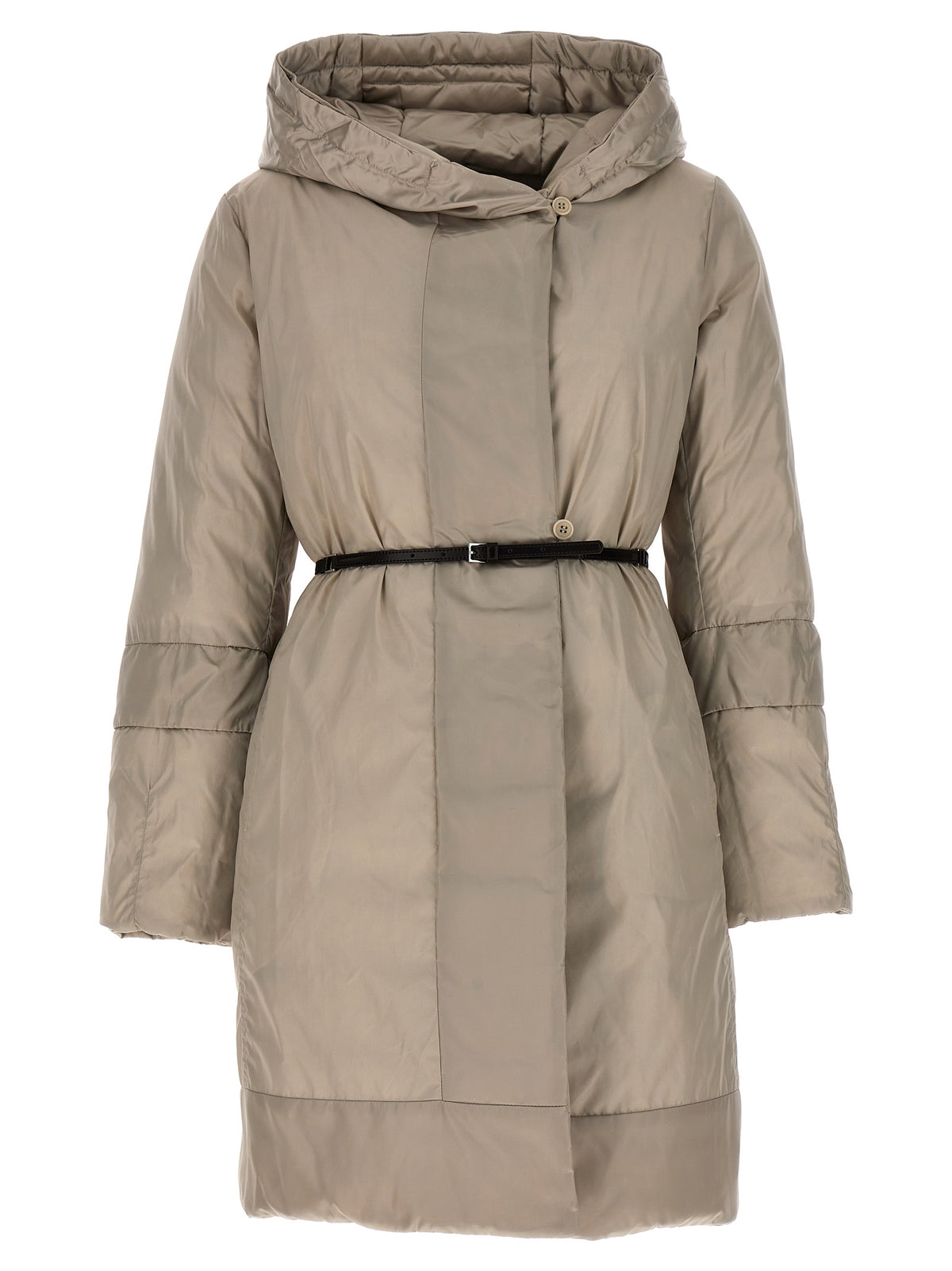 Max Mara Beige Polyamide Full-Length Jacket Max Mara