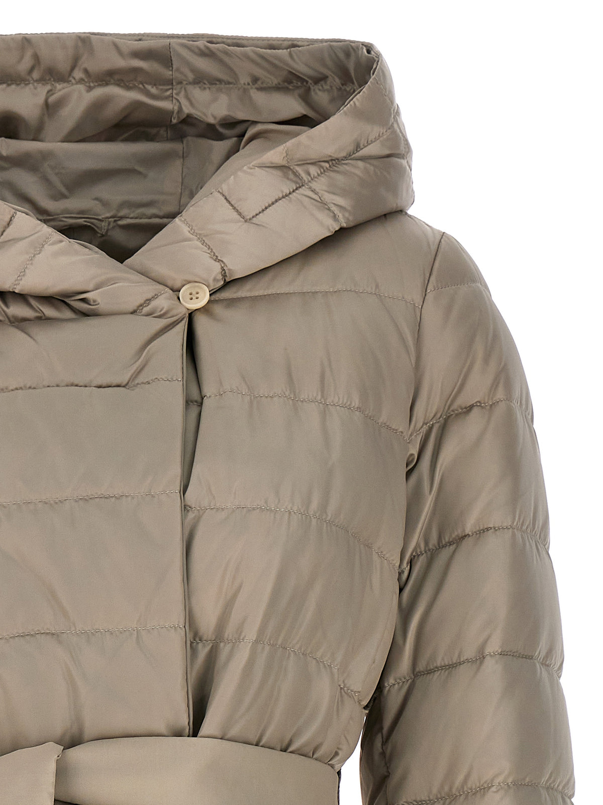 Max Mara Beige Polyamide Full-Length Jacket Max Mara