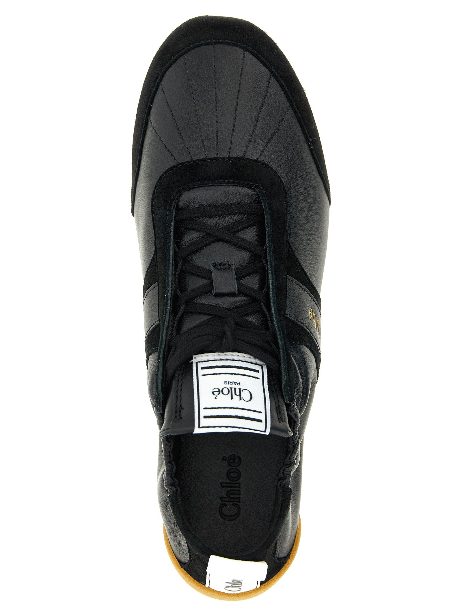 Chloé Black Polyester Athletic Sneakers Chloé