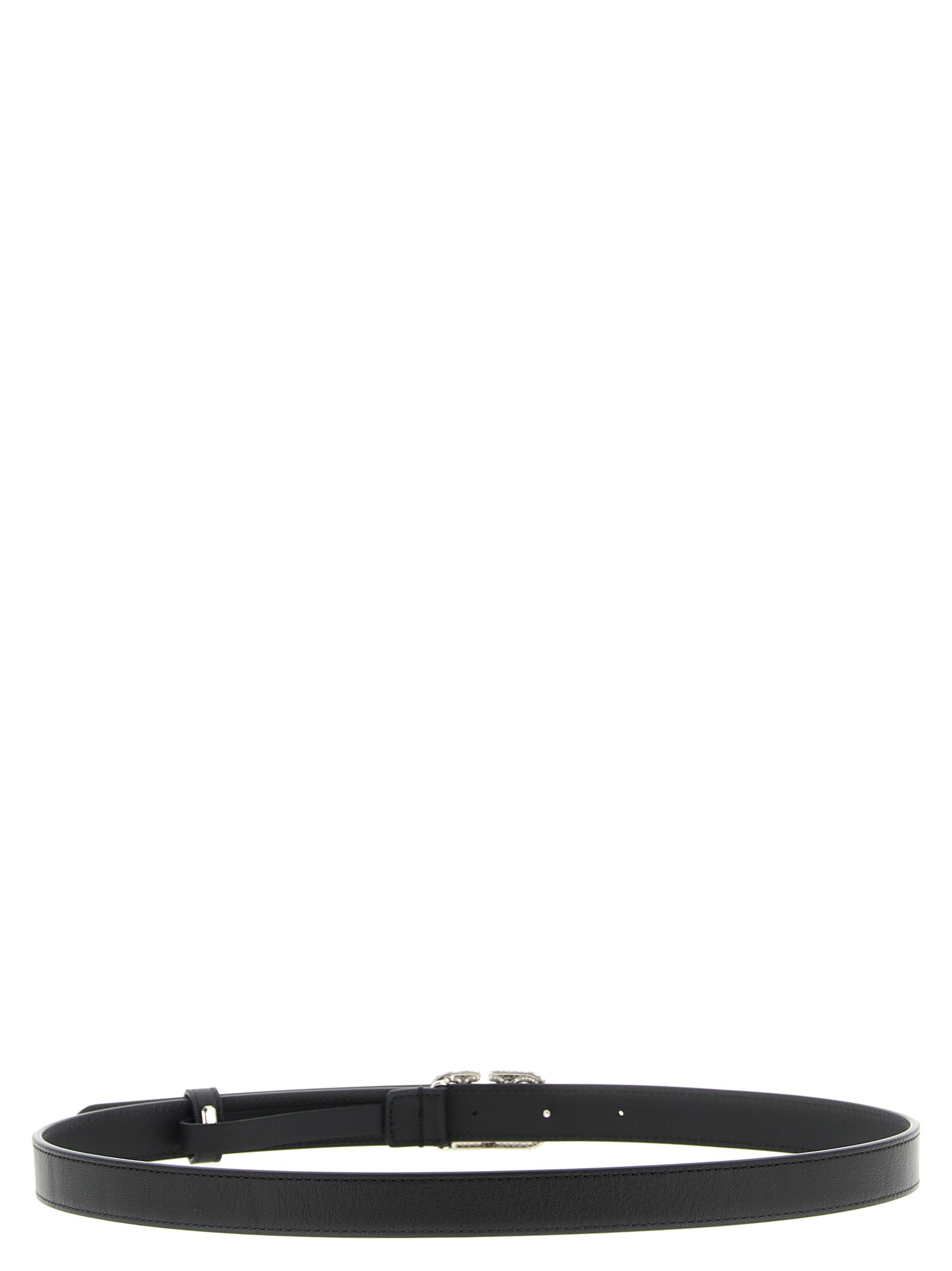 Valentino Garavani Black Calfskin Regular Belt Valentino Garavani