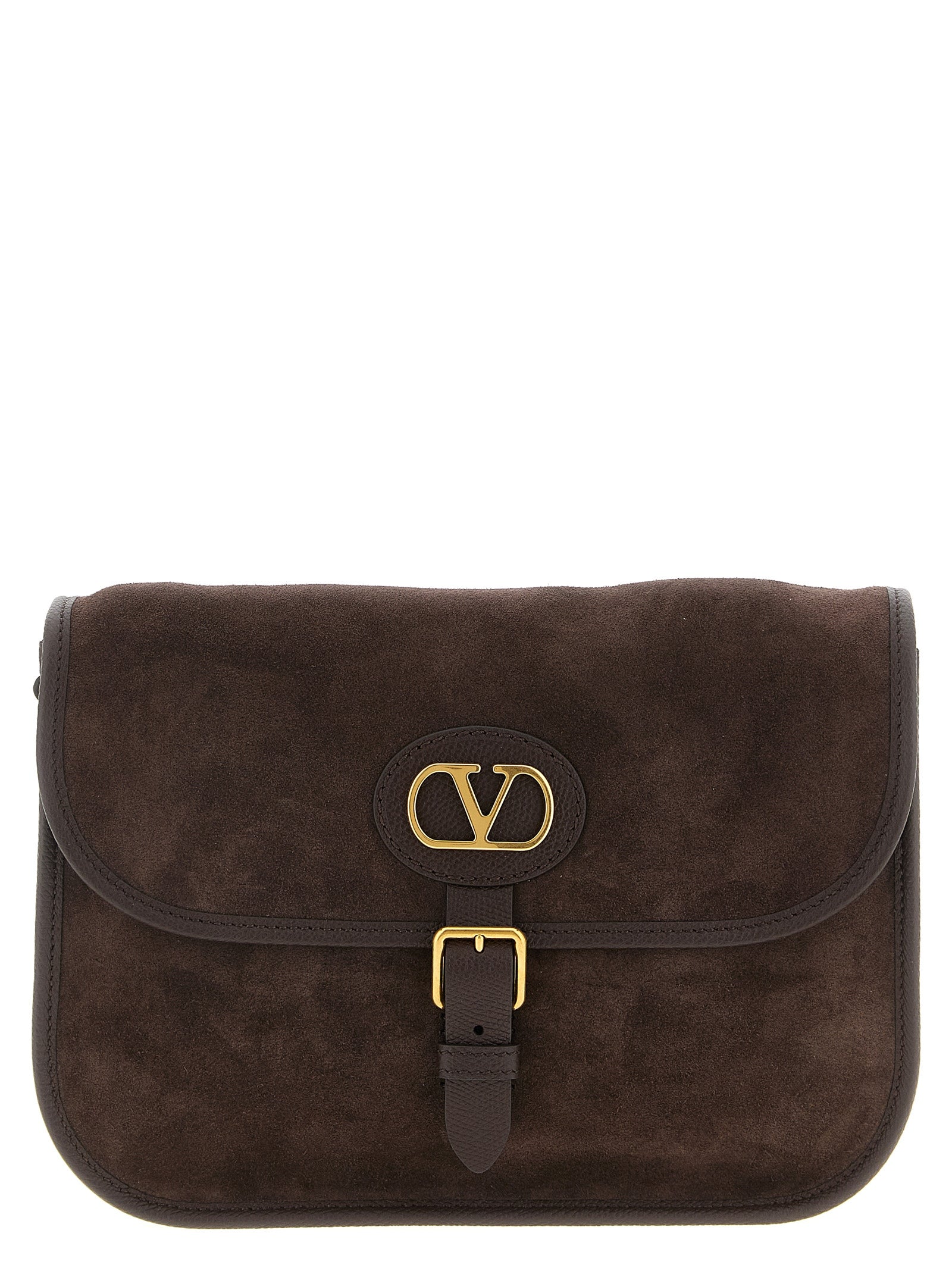 Valentino Garavani Brown Cowhide Crossbody Bag Valentino Garavani