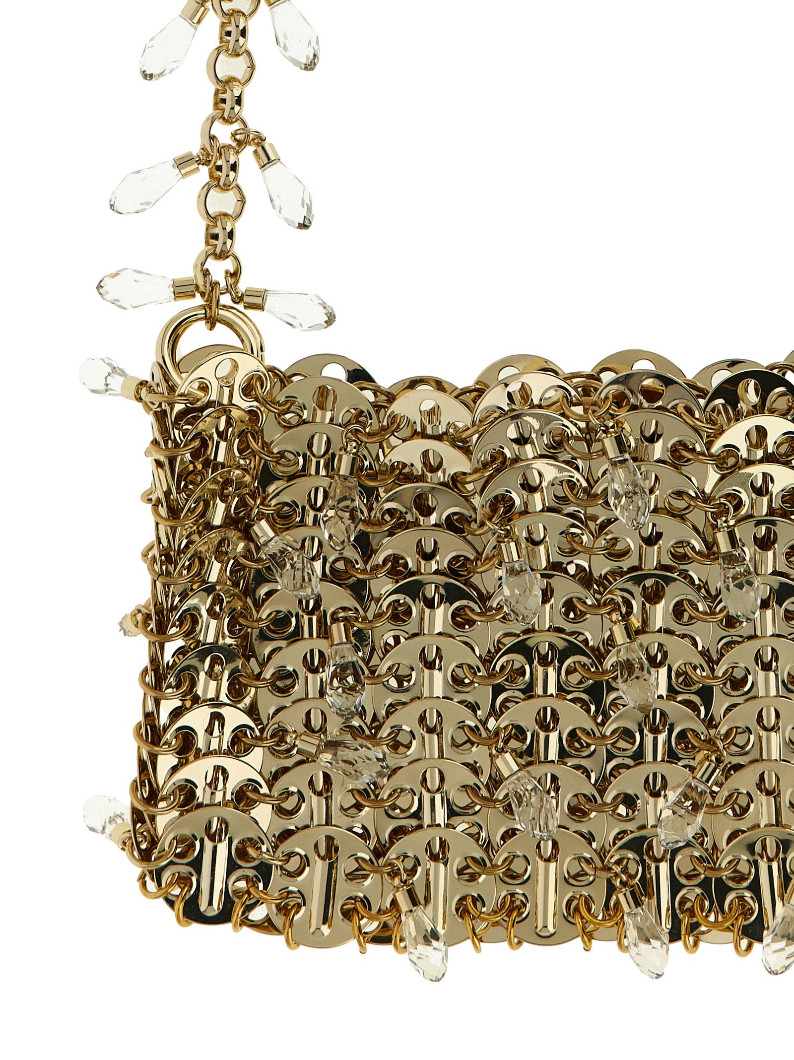 Paco Rabanne Gold Brass Shoulder Bag
