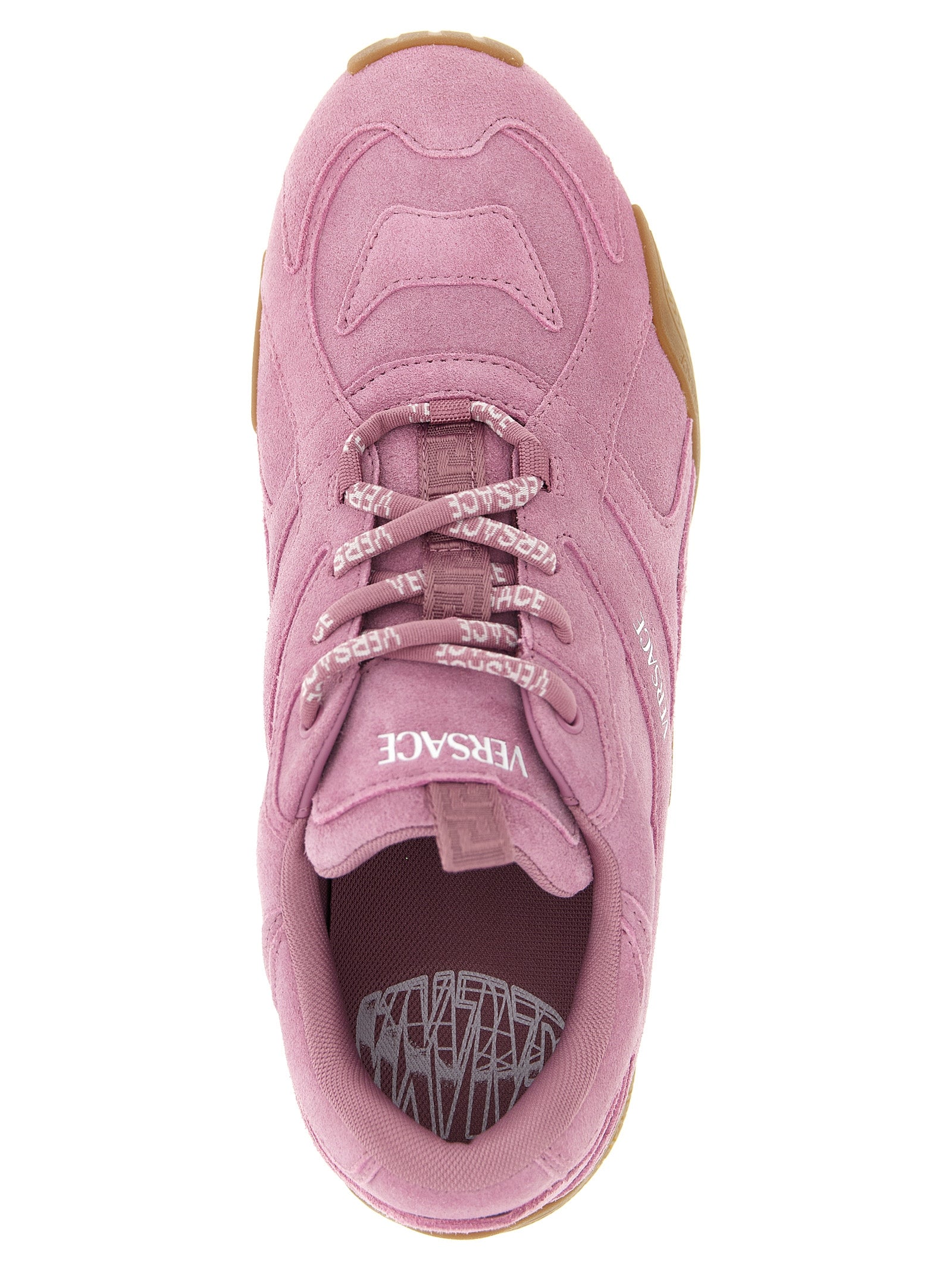 Versace Multicolor Calfskin Athletic Sneakers Versace