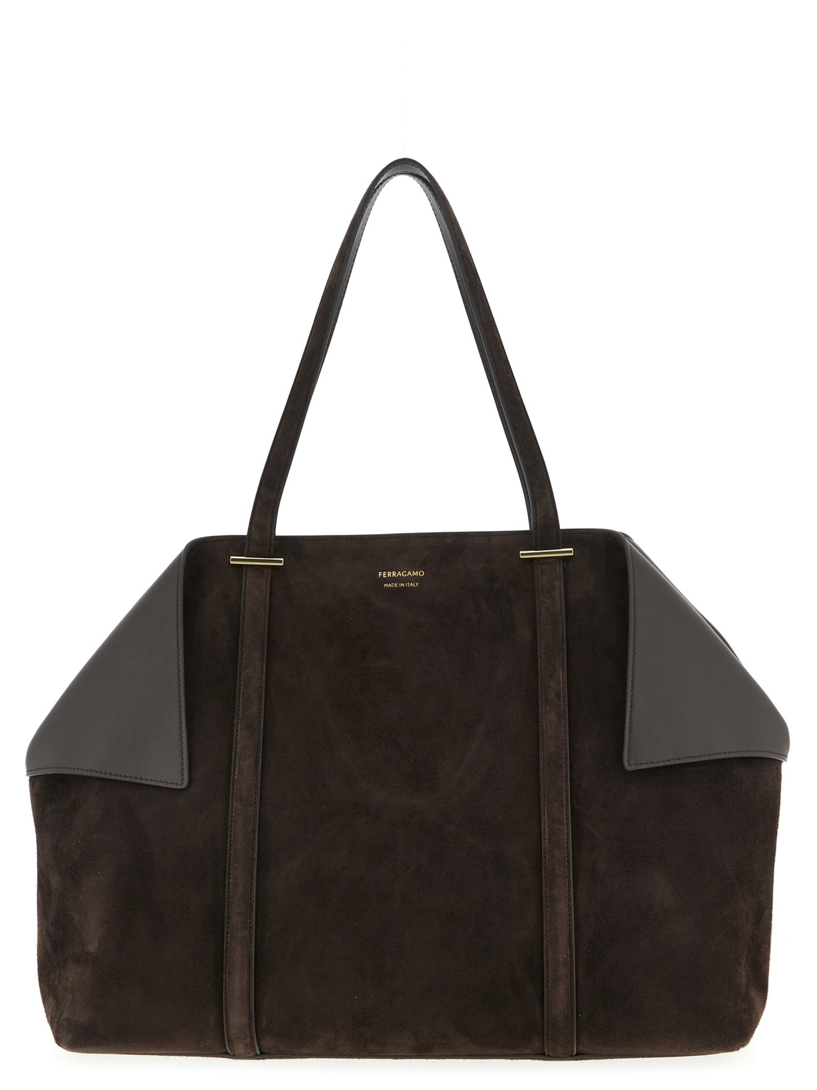 Ferragamo Brown Goatskin Shoulder Bag Ferragamo