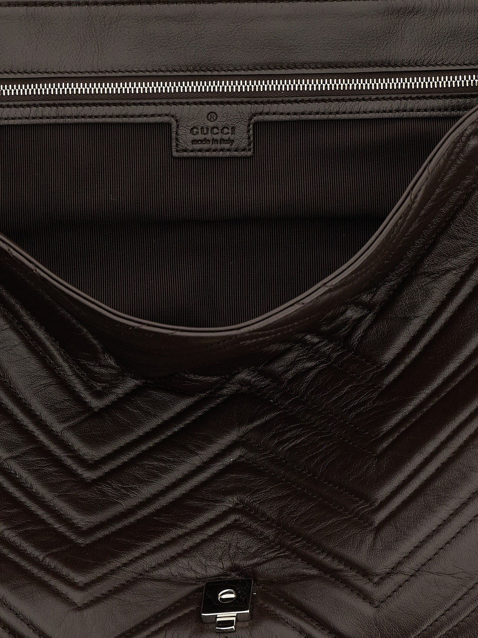Gucci Brown Calfskin Shoulder Bag Gucci