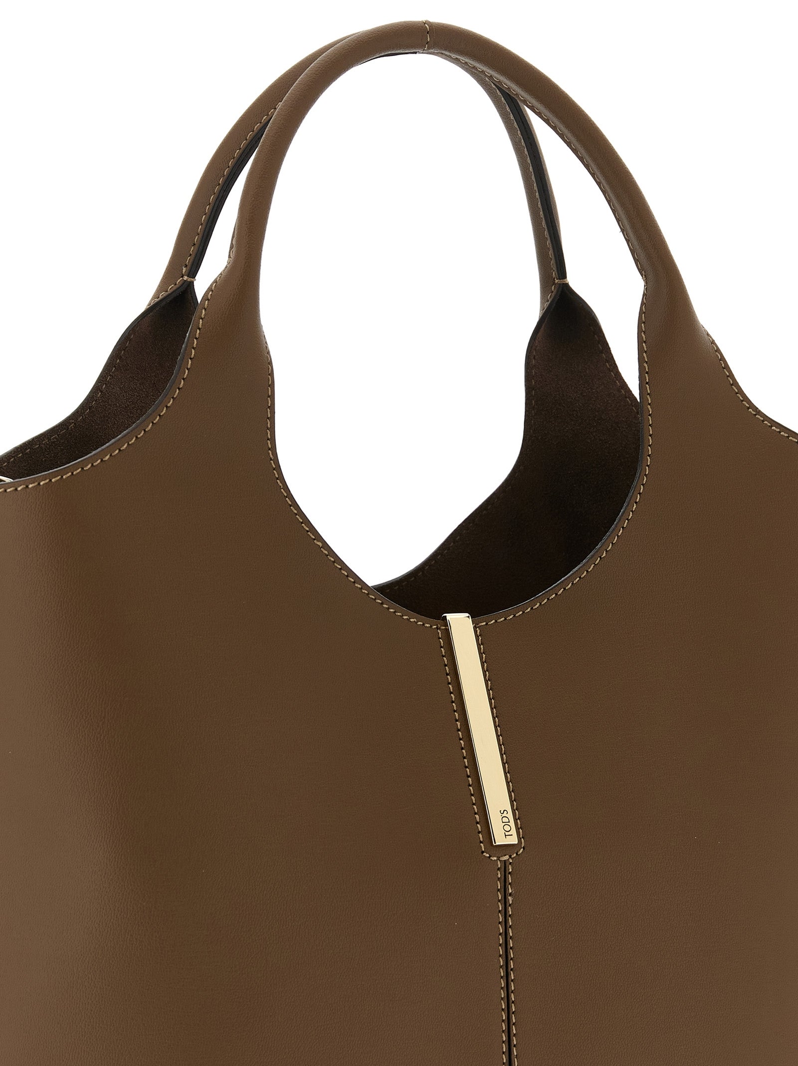 Tod's Brown Calfskin Handbag Tod's