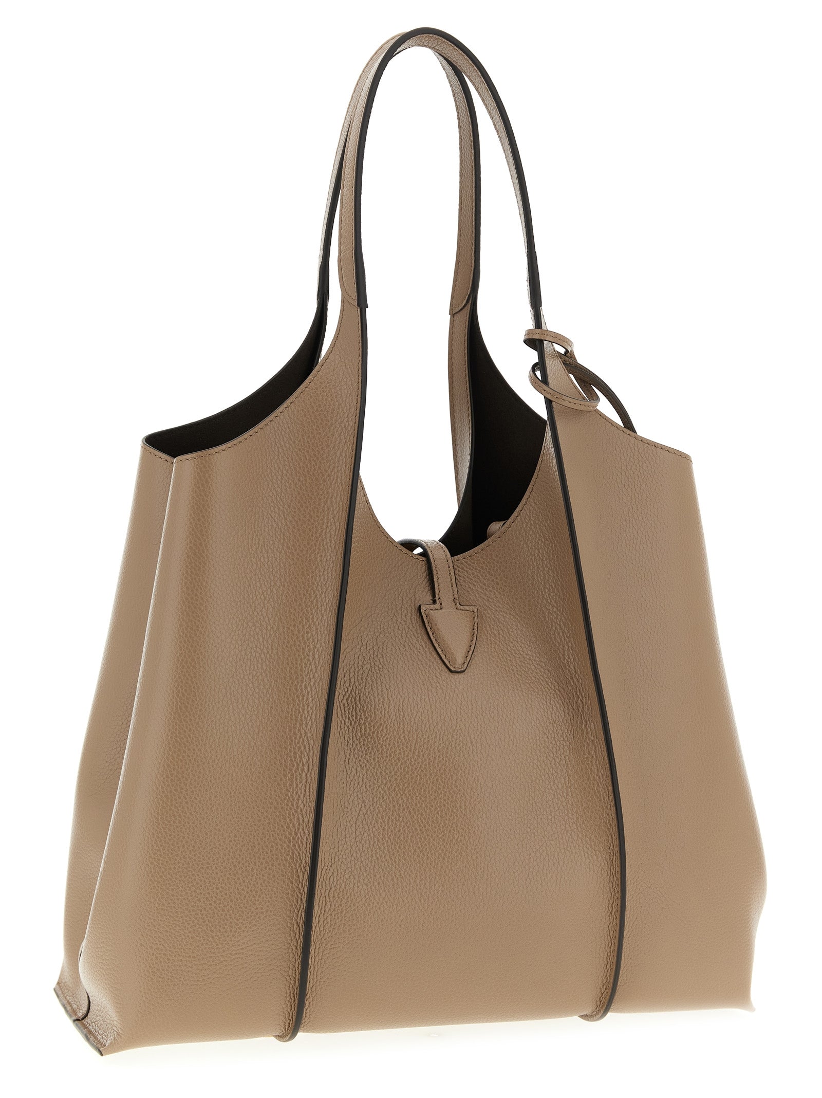 Tod's Beige Calfskin Tote Bag Tod's