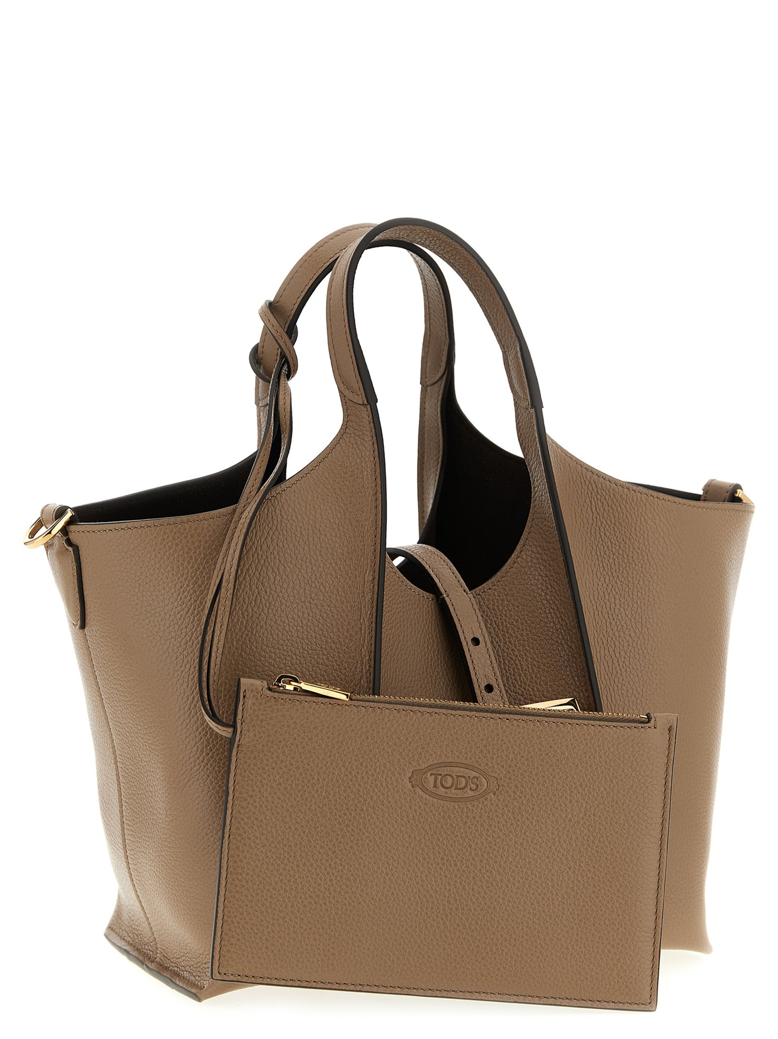 Tod's Beige Calfskin Handbag Tod's