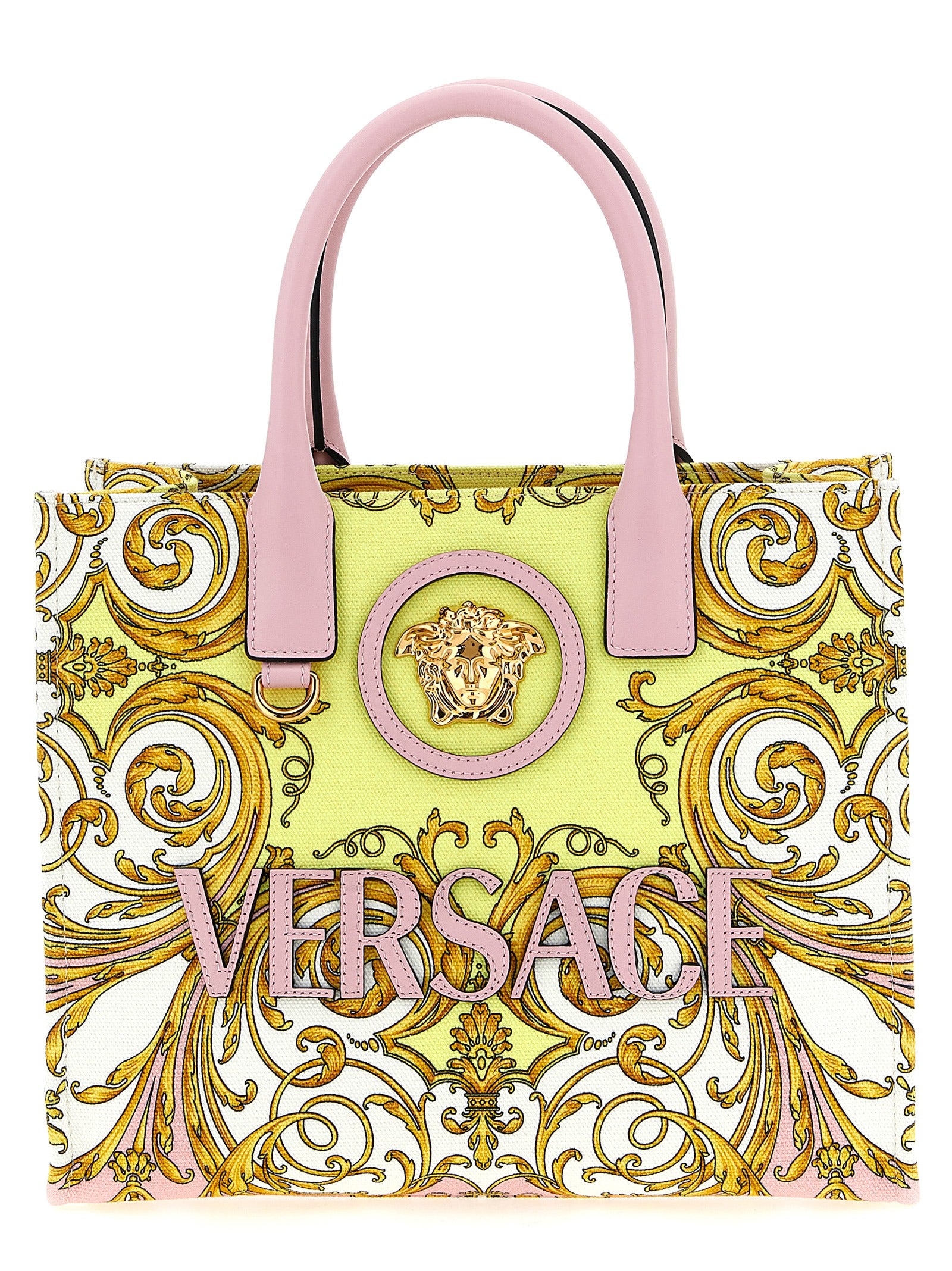 Versace Multicolor Cotton Tote Bag Versace