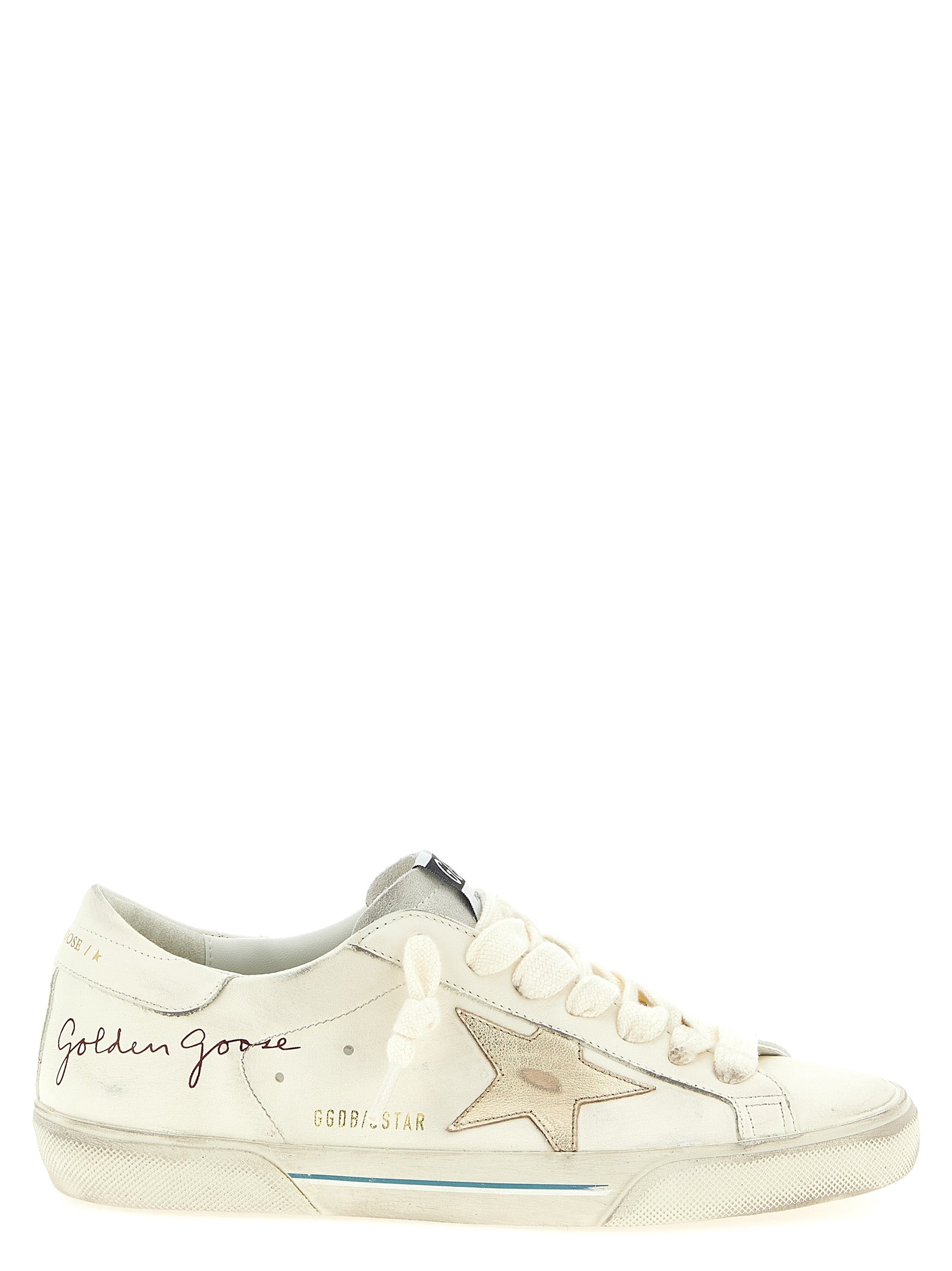 Golden Goose White Cowhide Low Top Sneakers Golden Goose