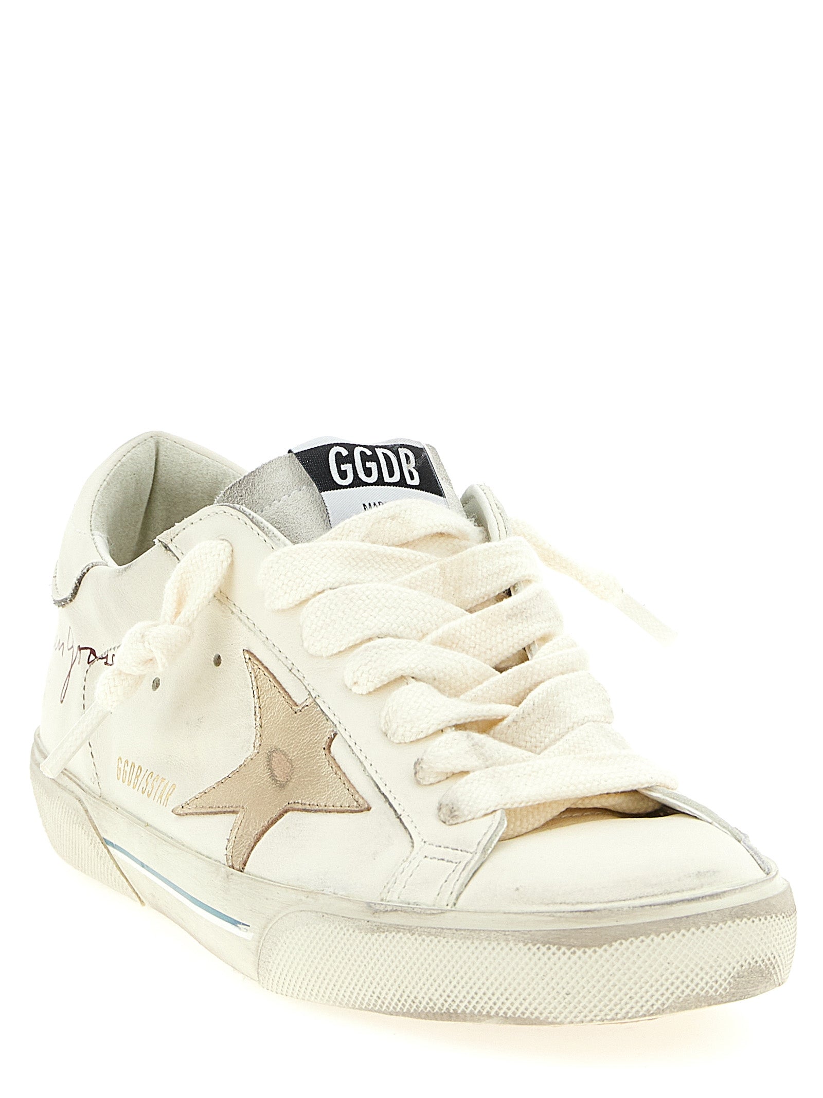 Golden Goose White Cowhide Low Top Sneakers Golden Goose