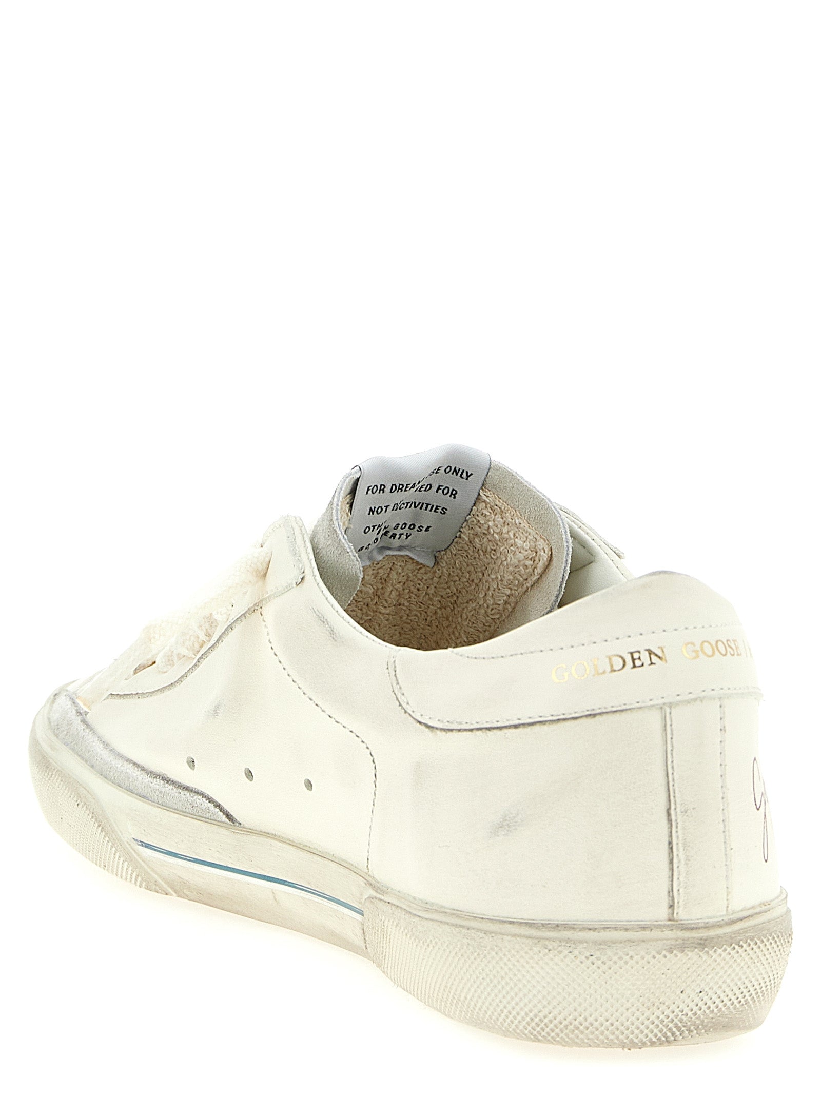 Golden Goose White Cowhide Low Top Sneakers Golden Goose