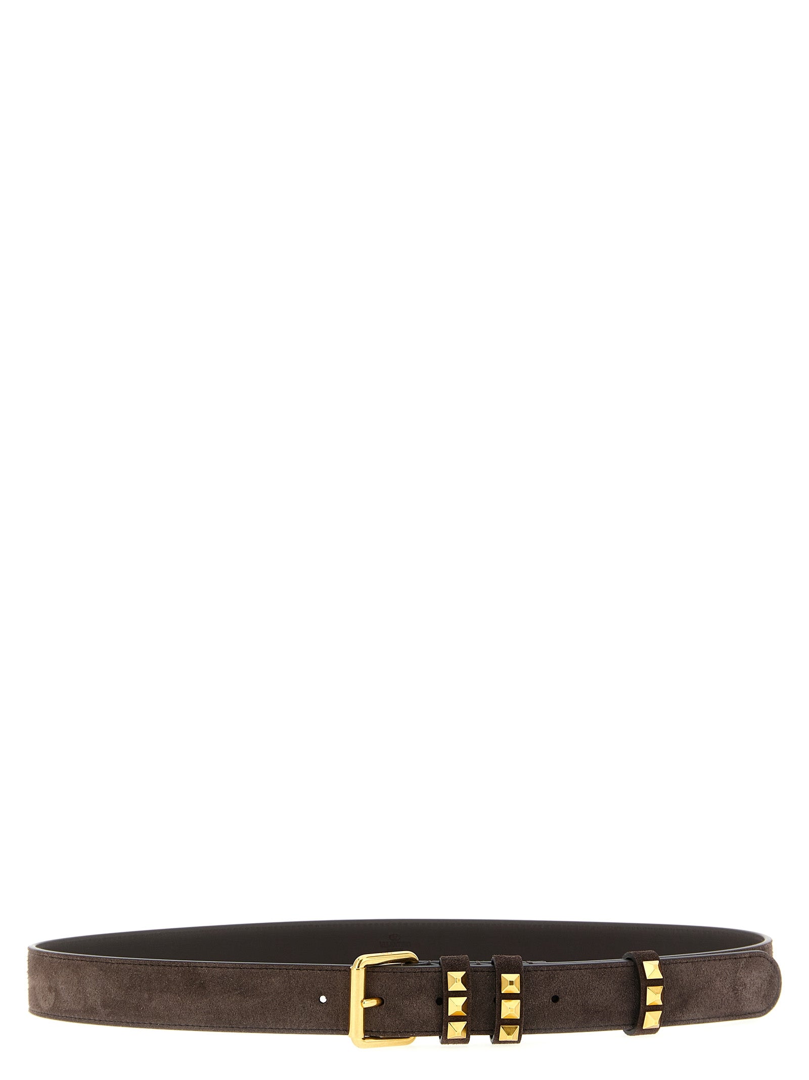 Valentino Garavani Brown Cowhide Belt Valentino Garavani