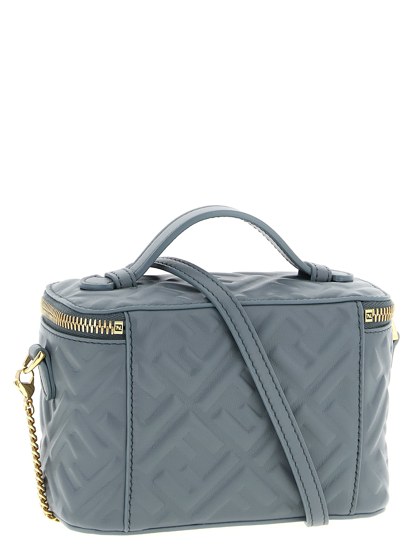 Fendi Blue Lamb Leather Handbag Fendi