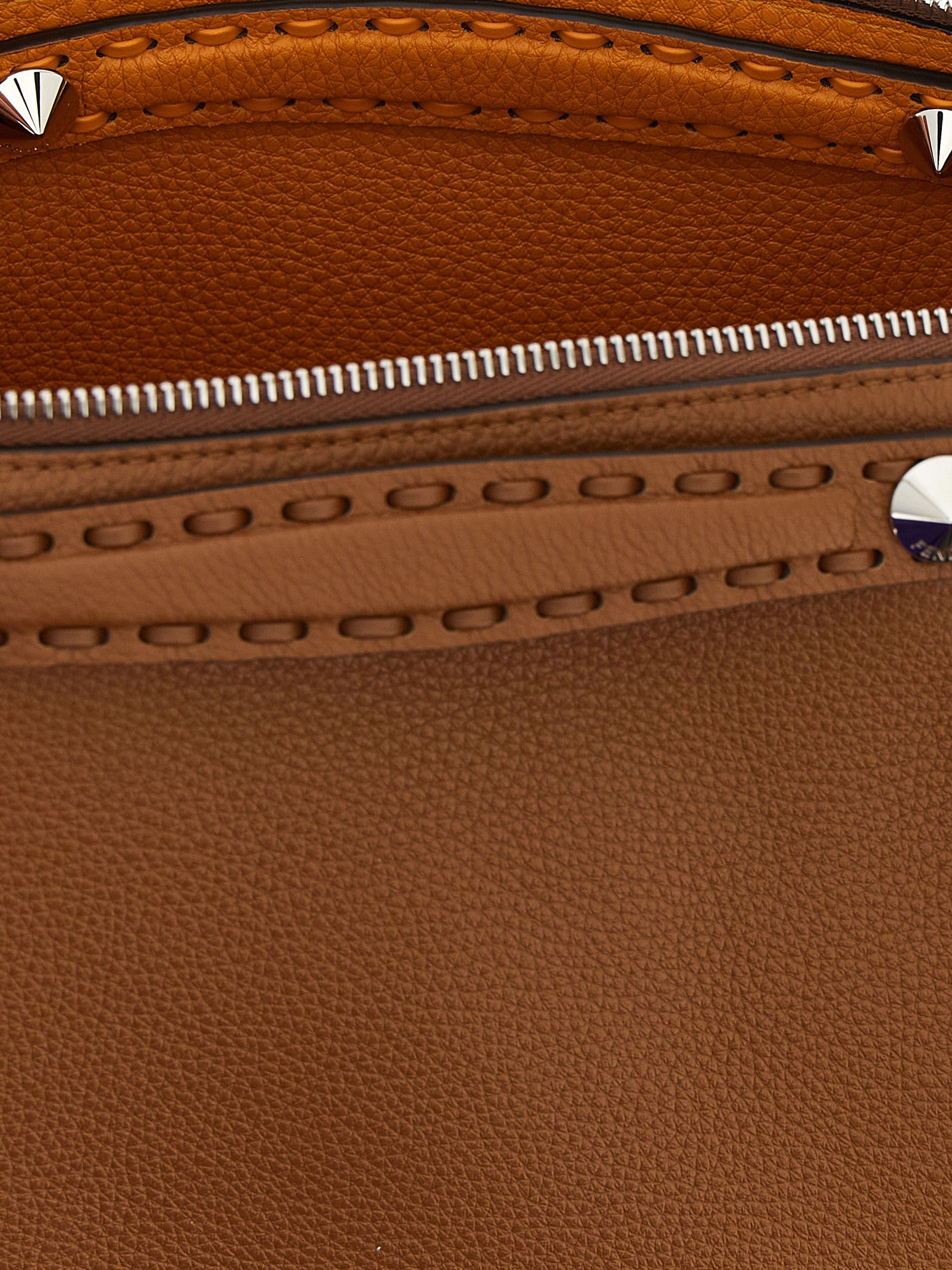 Fendi Brown Calfskin Handbag Fendi