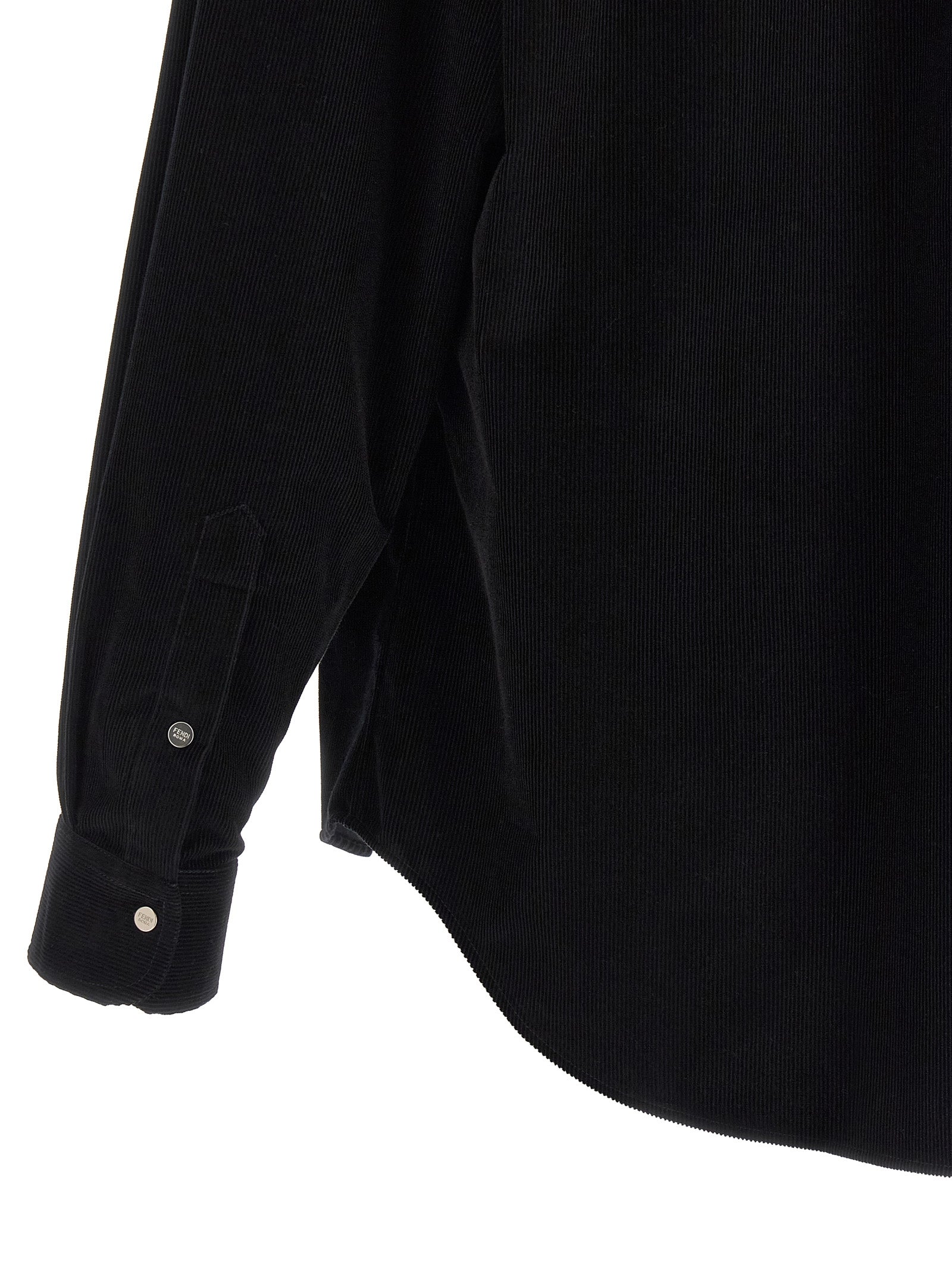 Fendi Black Cotton Blouse Fendi