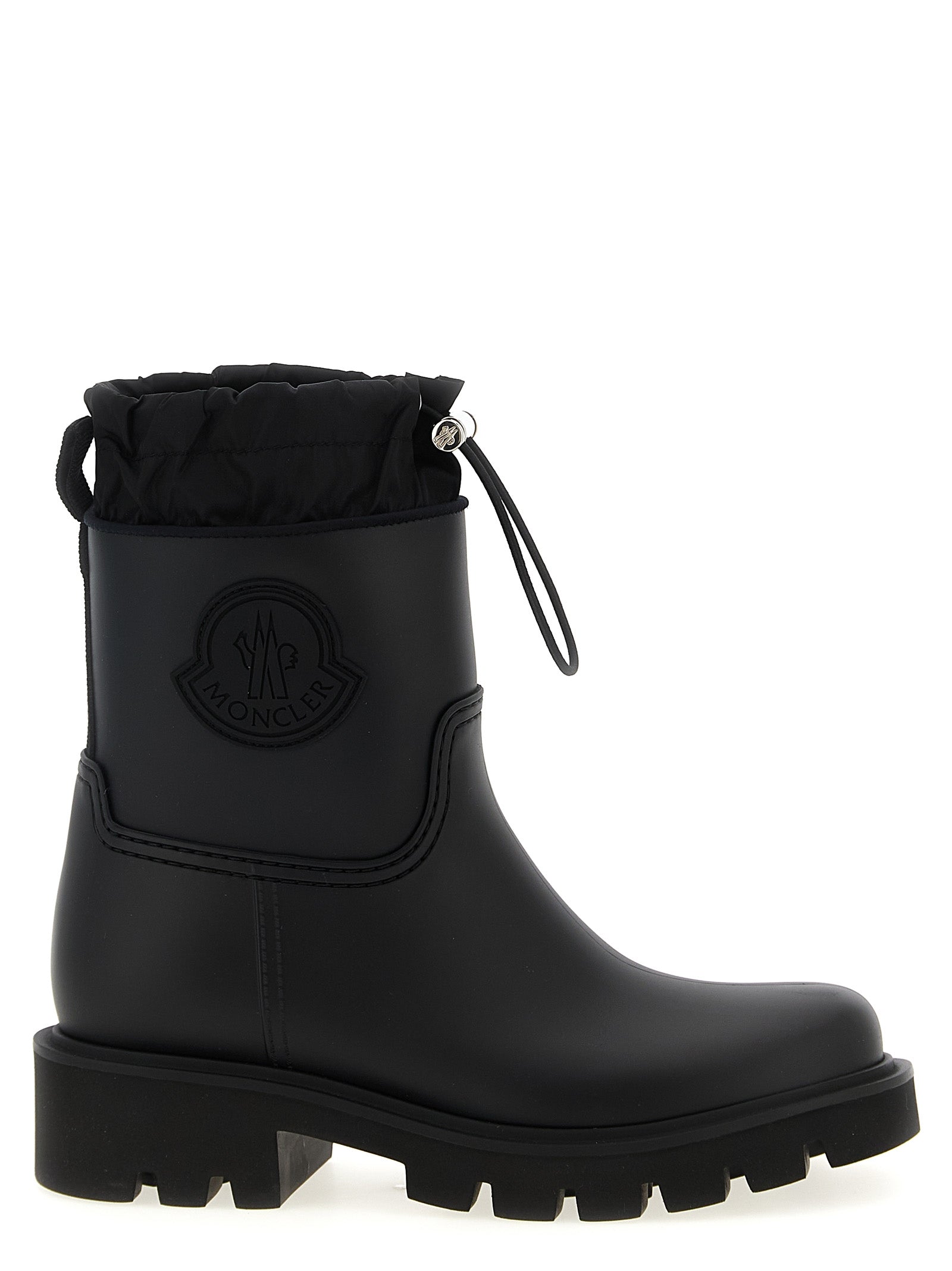Moncler Black Pvc Ankle Boots Moncler