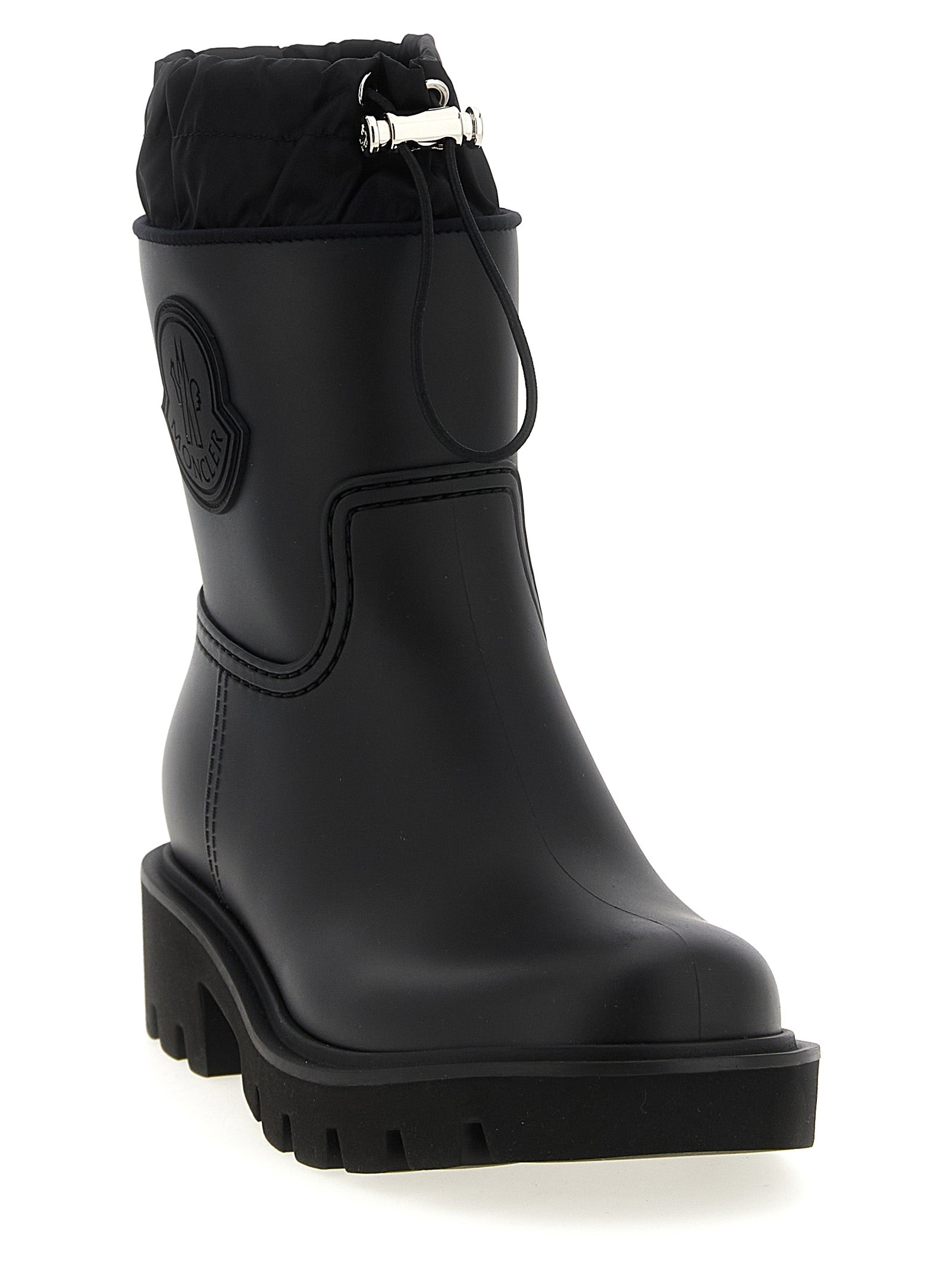 Moncler Black Pvc Ankle Boots Moncler
