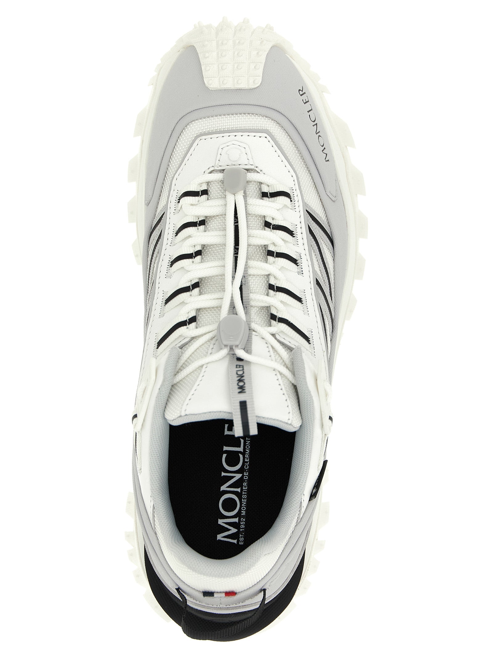 Moncler Gray Polyamide Athletic Sneakers Moncler