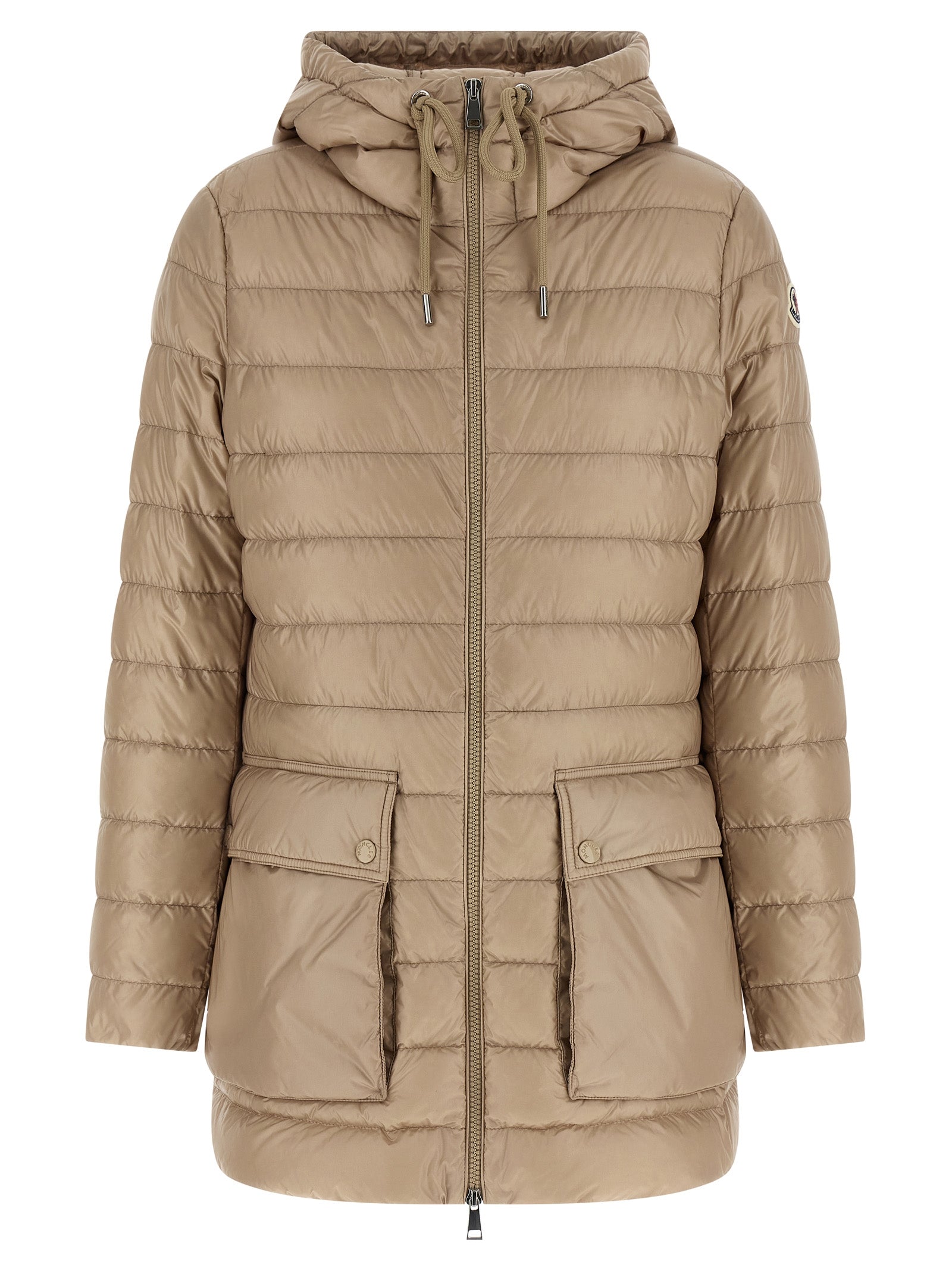Moncler Beige Polyamide Full-Length Jacket Moncler