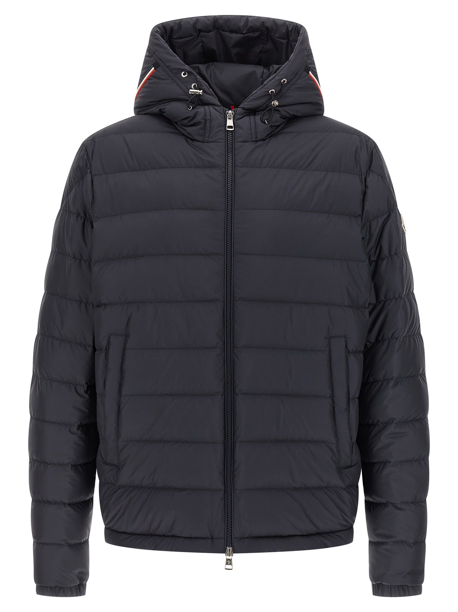 Moncler Blue Polyester Full-Length Jacket Moncler