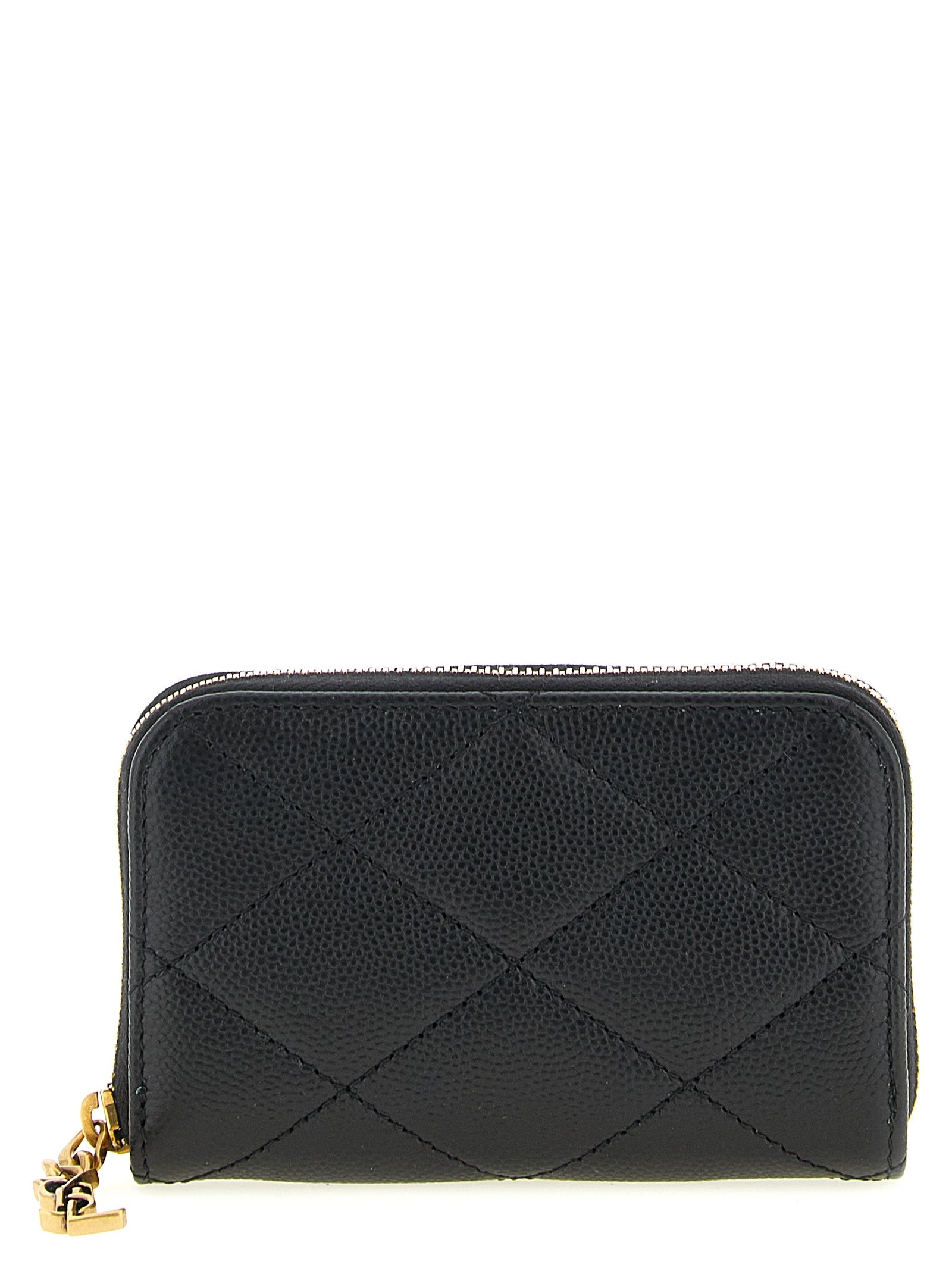 Saint Laurent Black Calfskin Cardholder Saint Laurent