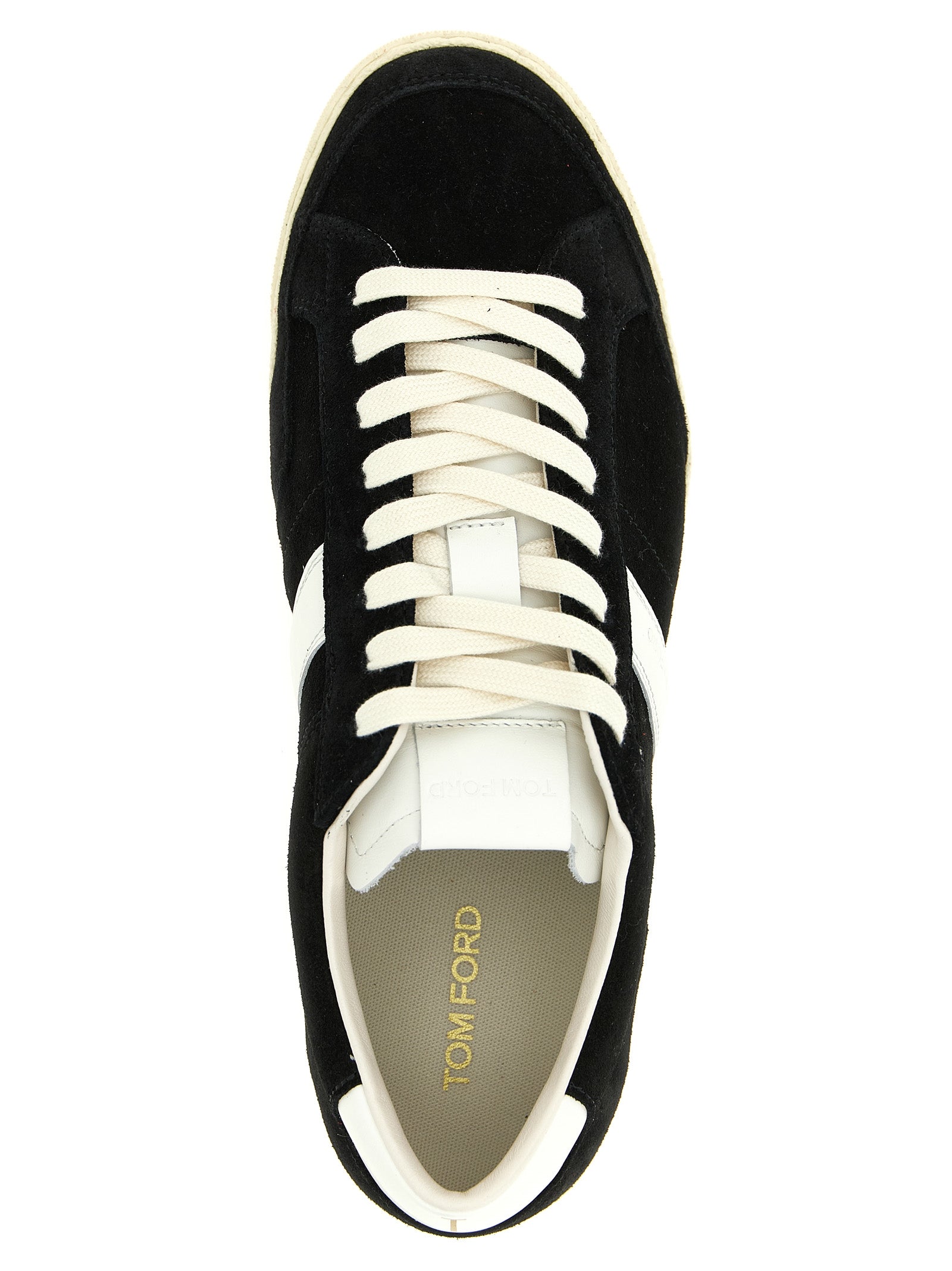 Tom Ford Bicolor Leather Low Top Sneakers Tom Ford