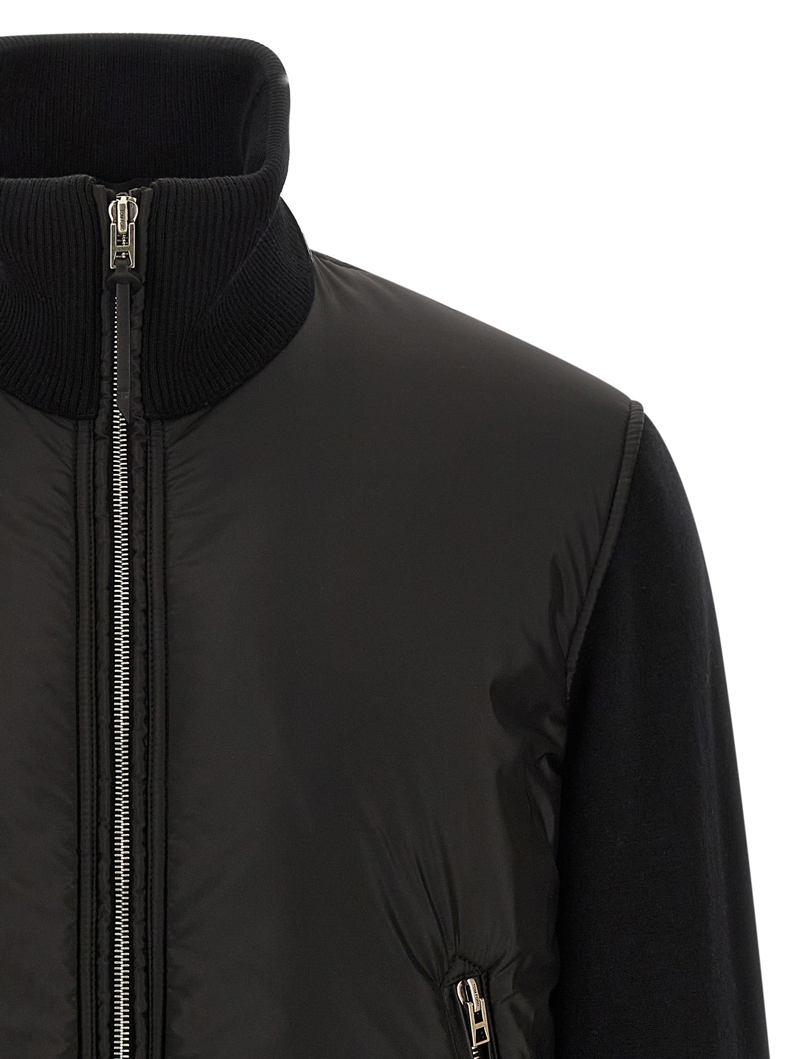 Tom Ford Black Wool Bomber Tom Ford