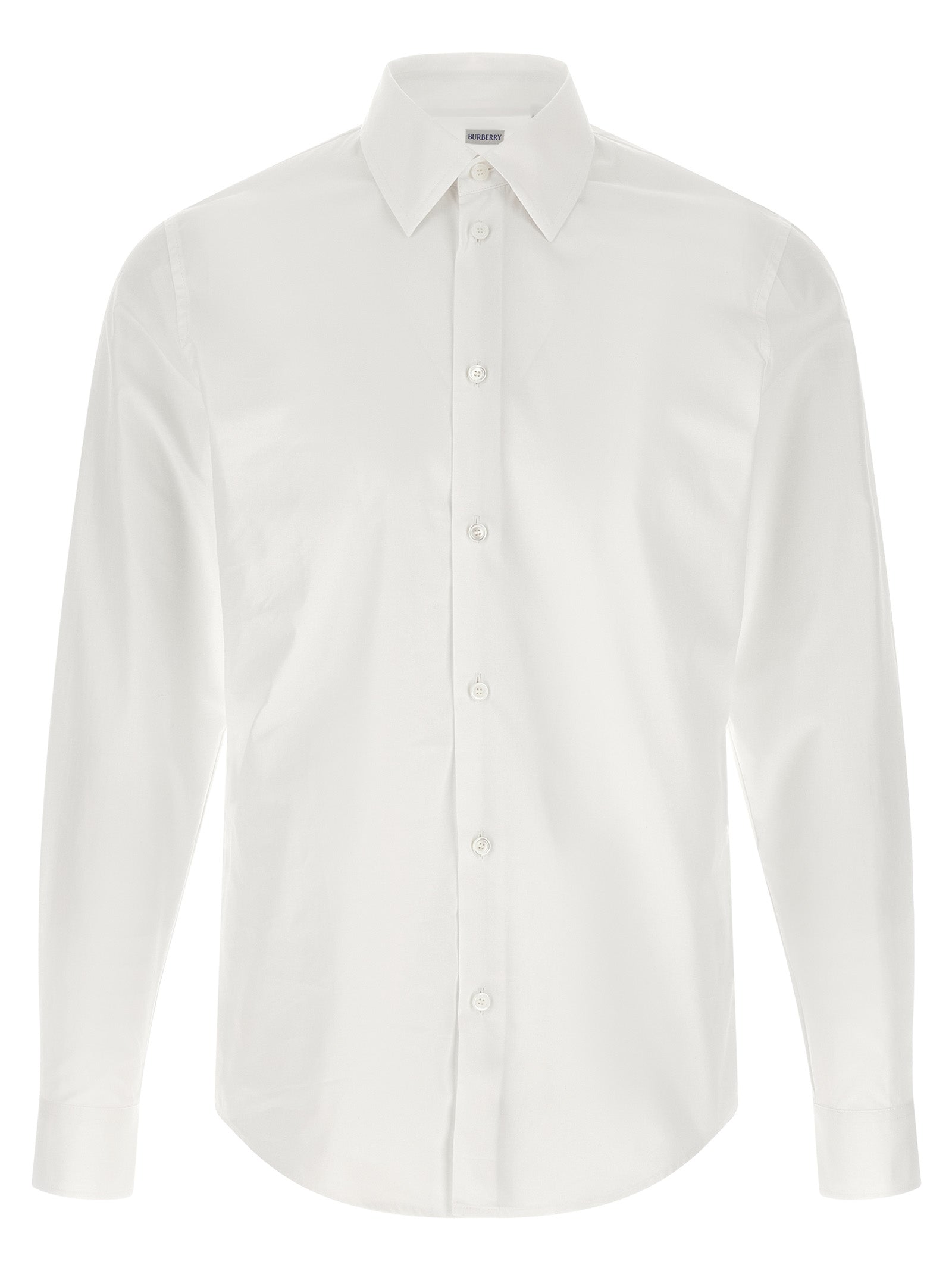 Burberry White Cotton Blouse Burberry