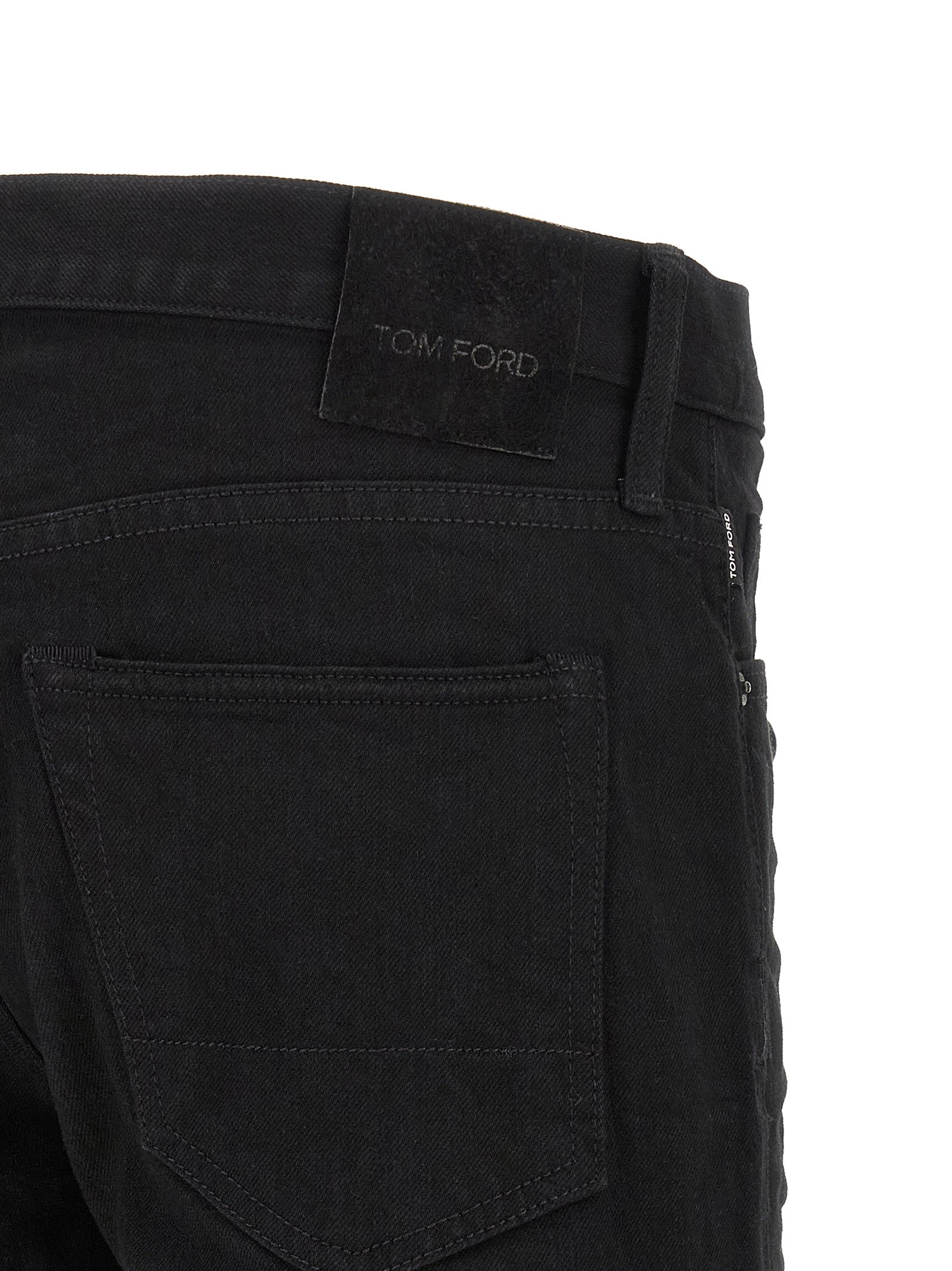 Tom Ford Black Cotton Straight-Leg Jeans Tom Ford