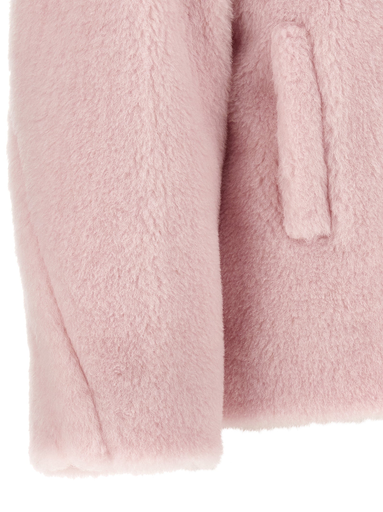 Max Mara Multicolor Alpaca Leather Coat Max Mara