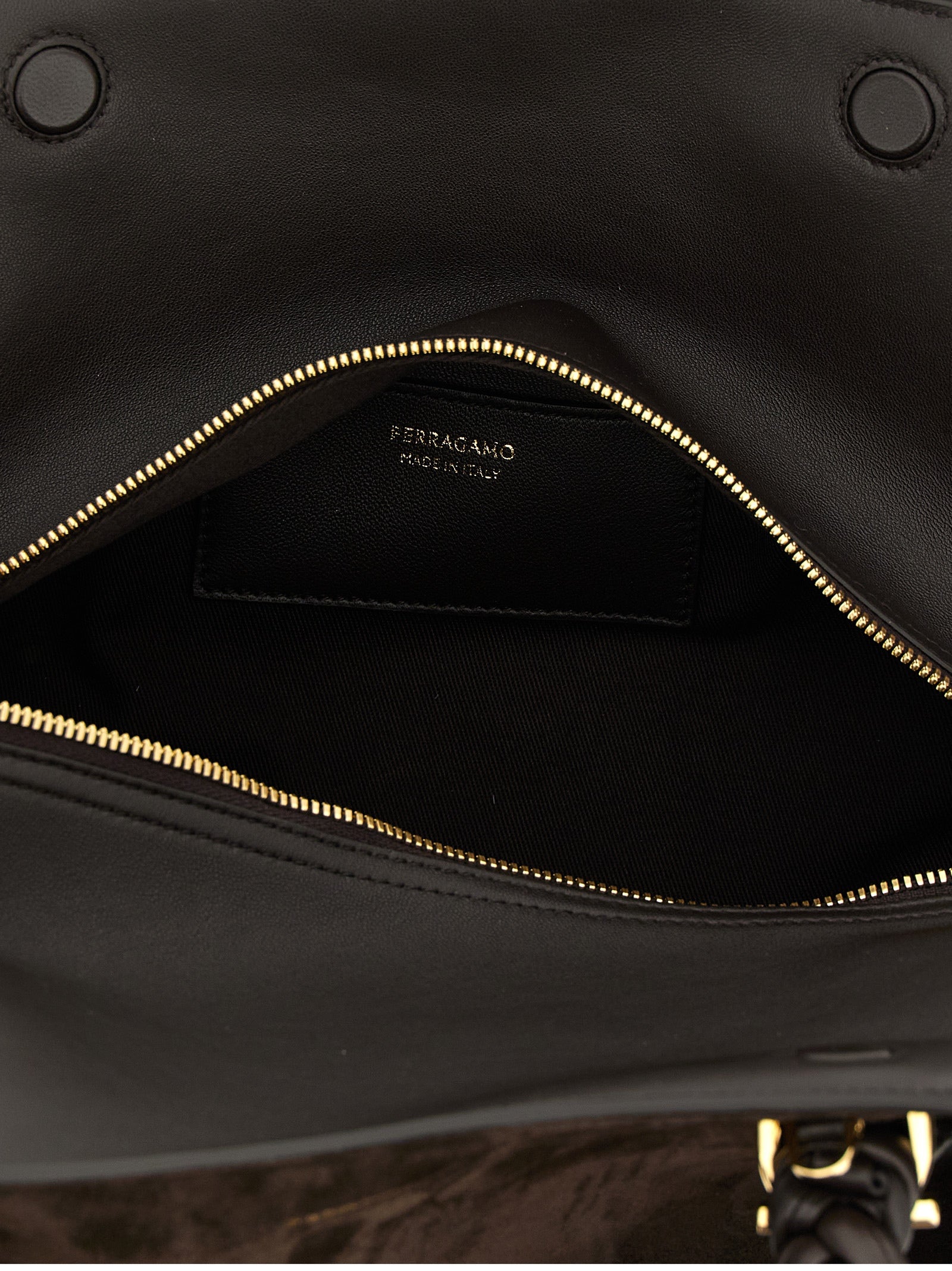 Ferragamo Brown Goatskin Handbag Ferragamo