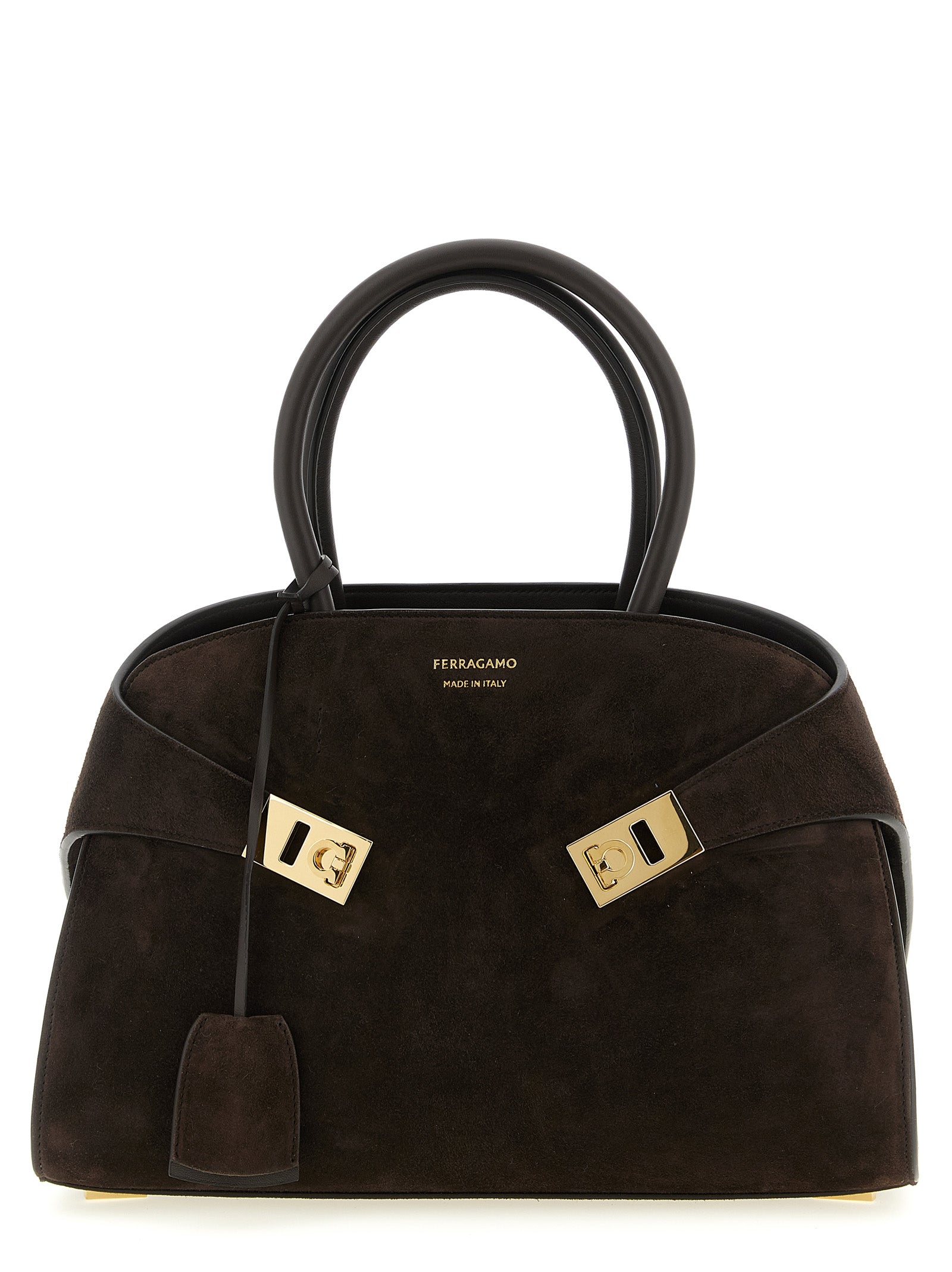 Ferragamo Brown Goatskin Handbag Ferragamo