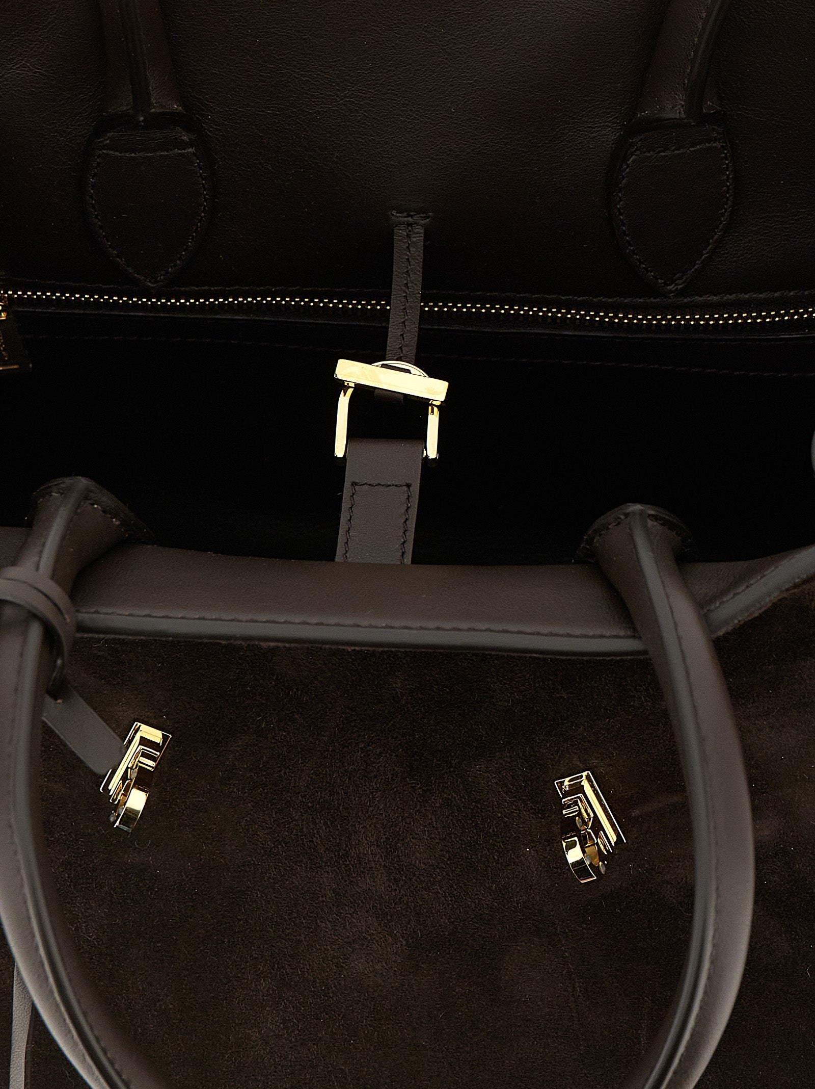 Ferragamo Brown Goatskin Handbag Ferragamo