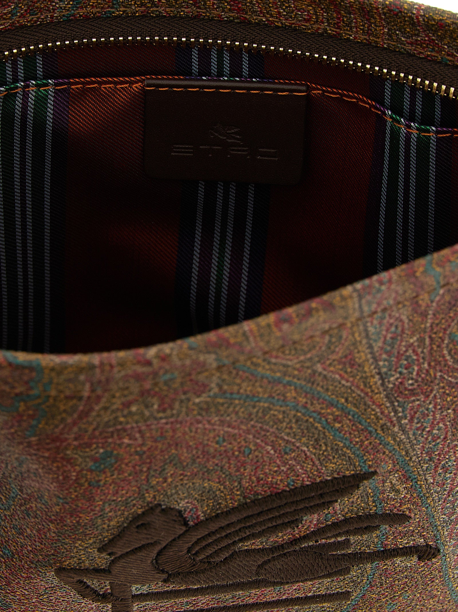 Etro Multicolor Cotton Clutch Bag Etro