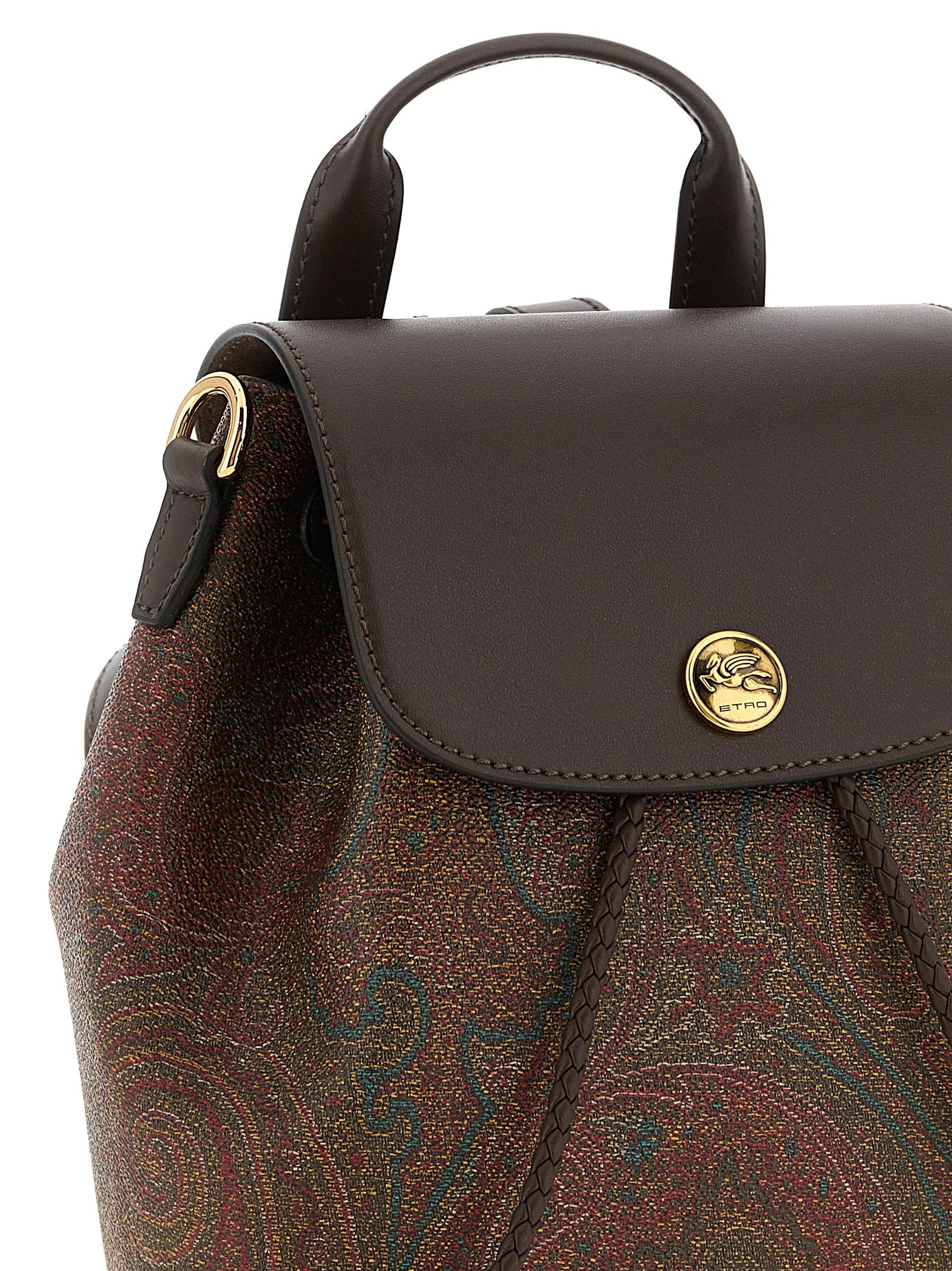 Etro Multicolor Cotton Backpack Etro