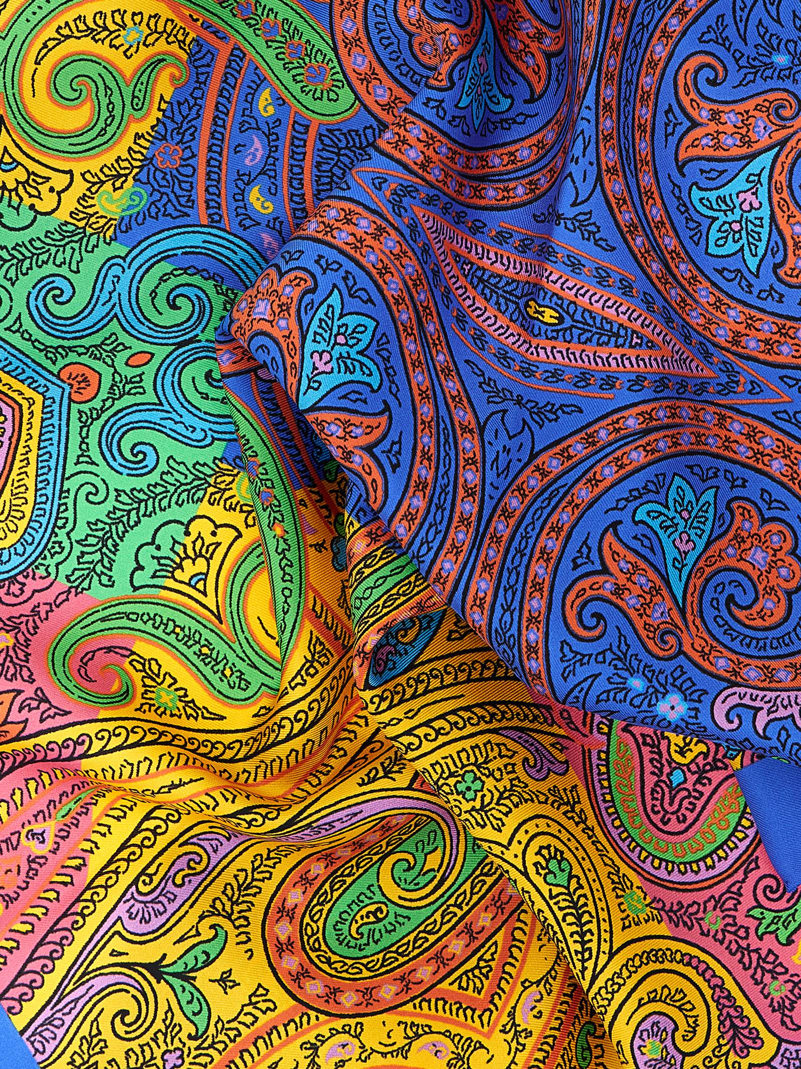 Etro Multicolor Silk Scarf Etro