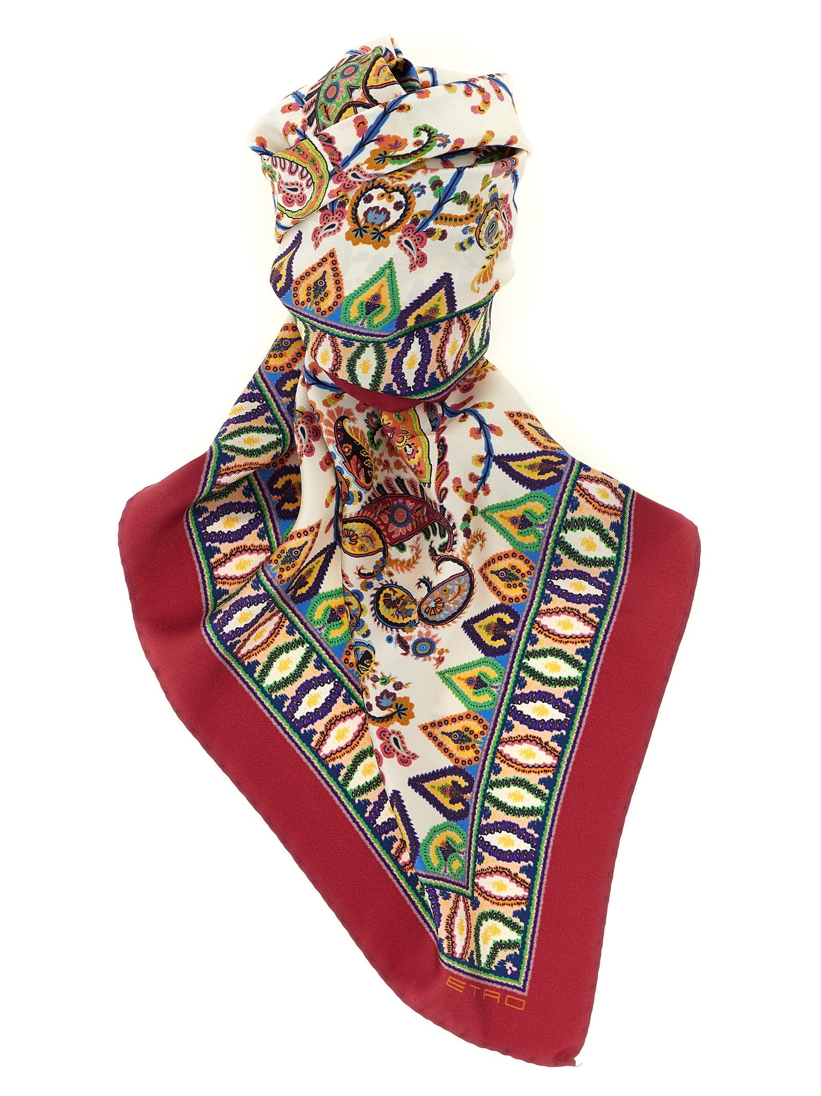 Etro Multicolor Silk Foulard Etro