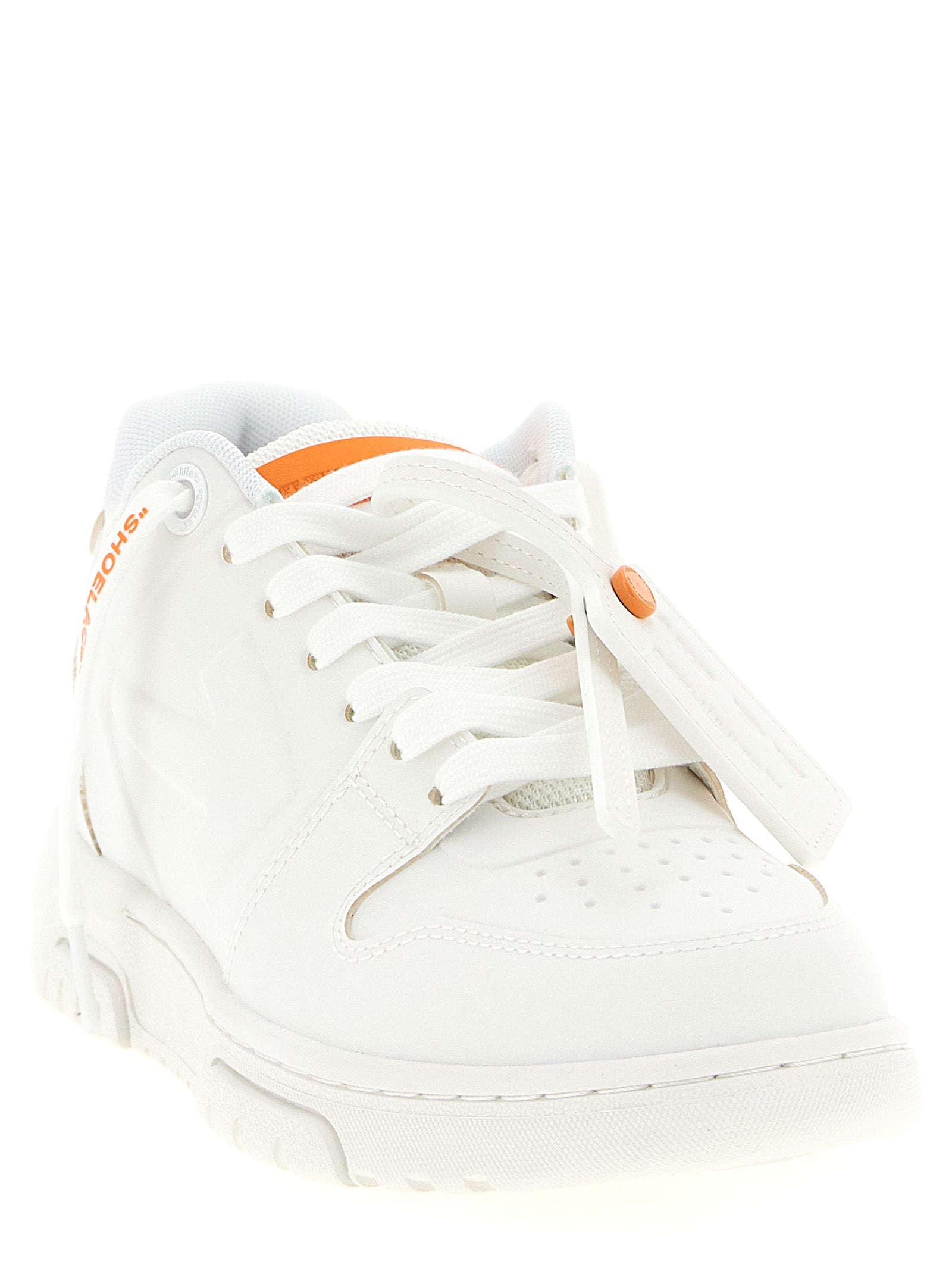 Off-White Orange Plastic Athletic Sneakers Off-White