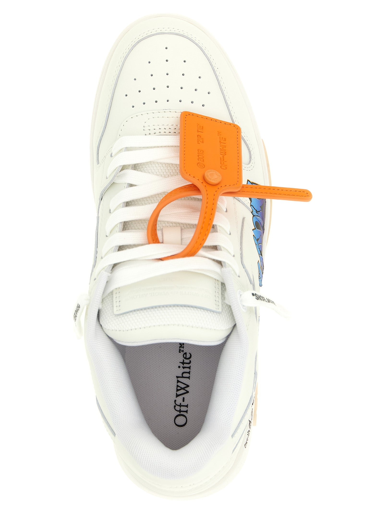 Off-White White Calfskin Athletic Sneakers Off-White
