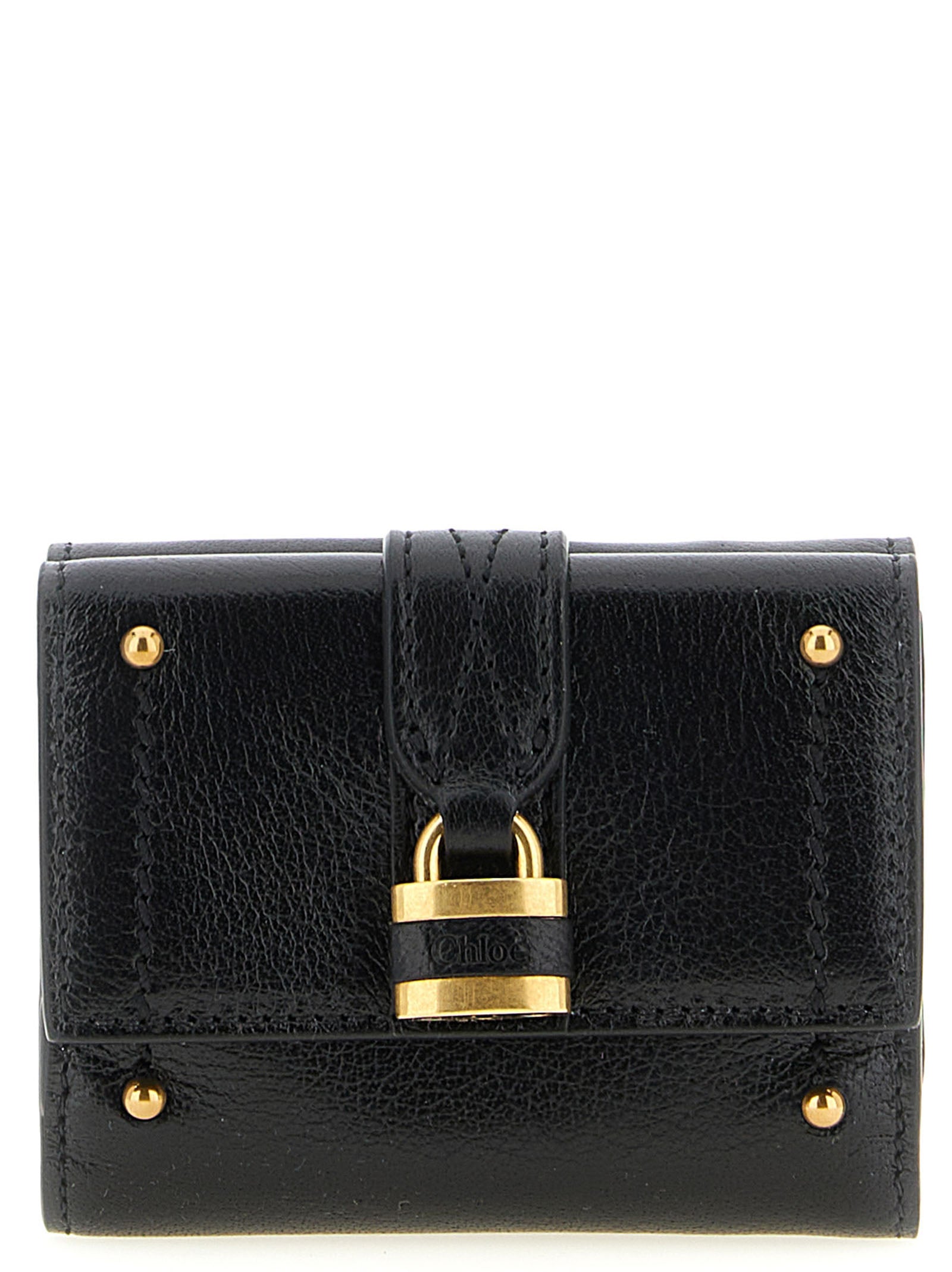 Chloé Black Buffalo Leather Cardholder Chloé