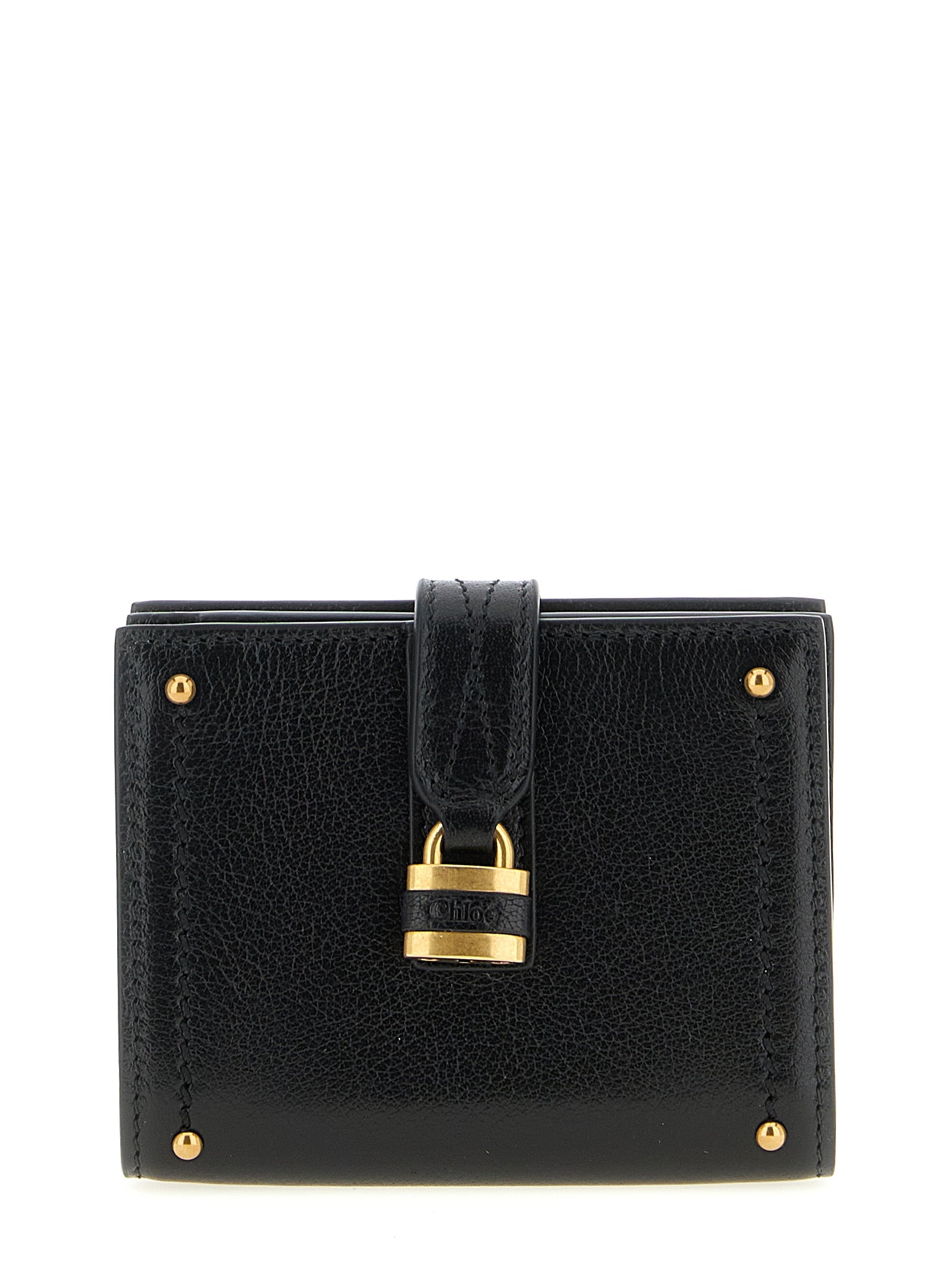 Chloé Black Buffalo Leather Cardholder Chloé