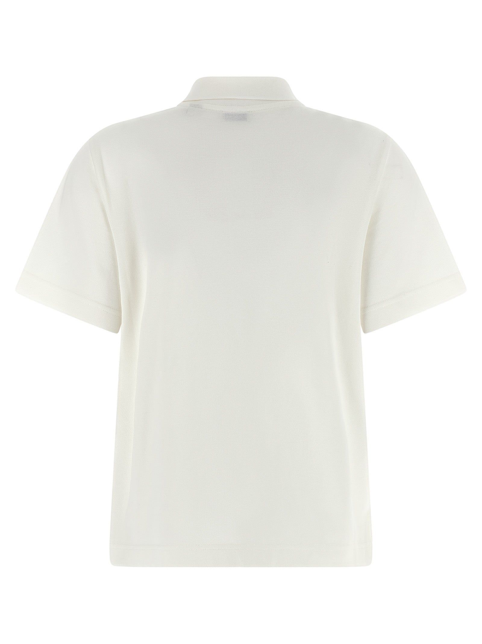 Burberry White Cotton Polo Shirt Burberry