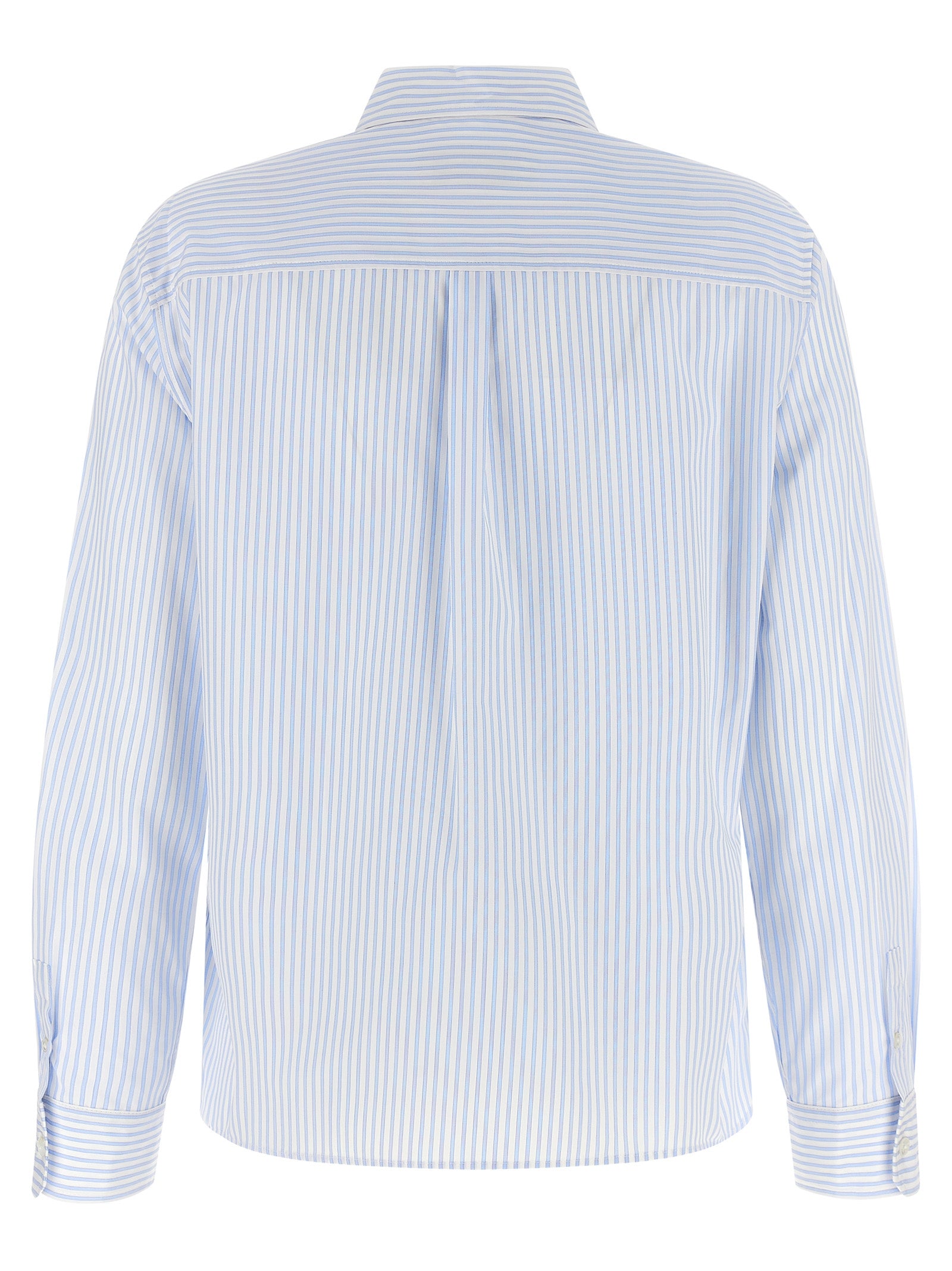 Max Mara Blue Cotton Blouse Max Mara