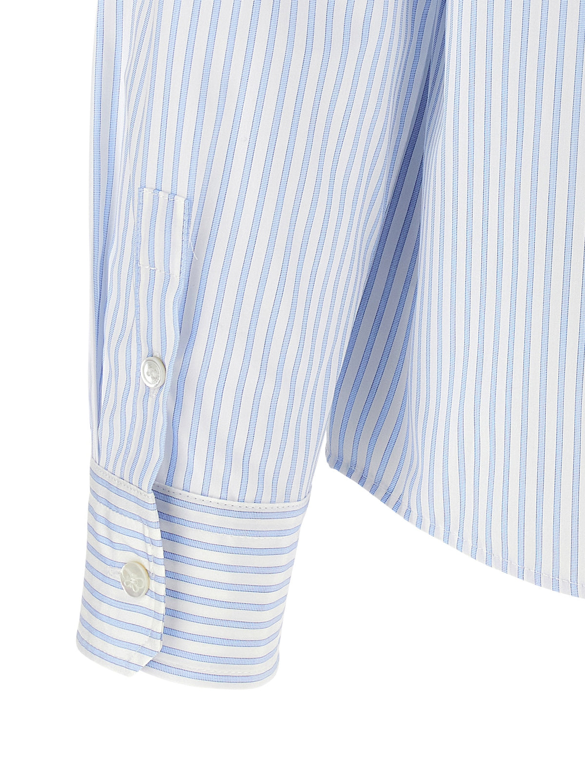 Max Mara Blue Cotton Blouse Max Mara