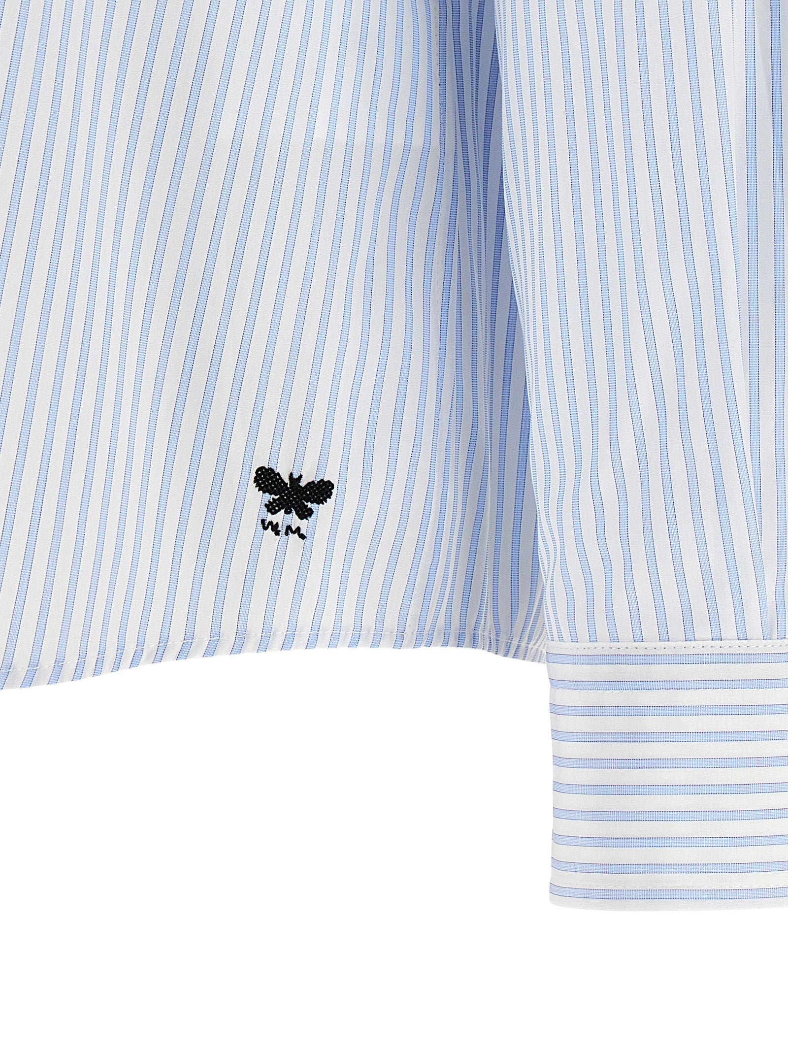 Max Mara Blue Cotton Blouse Max Mara