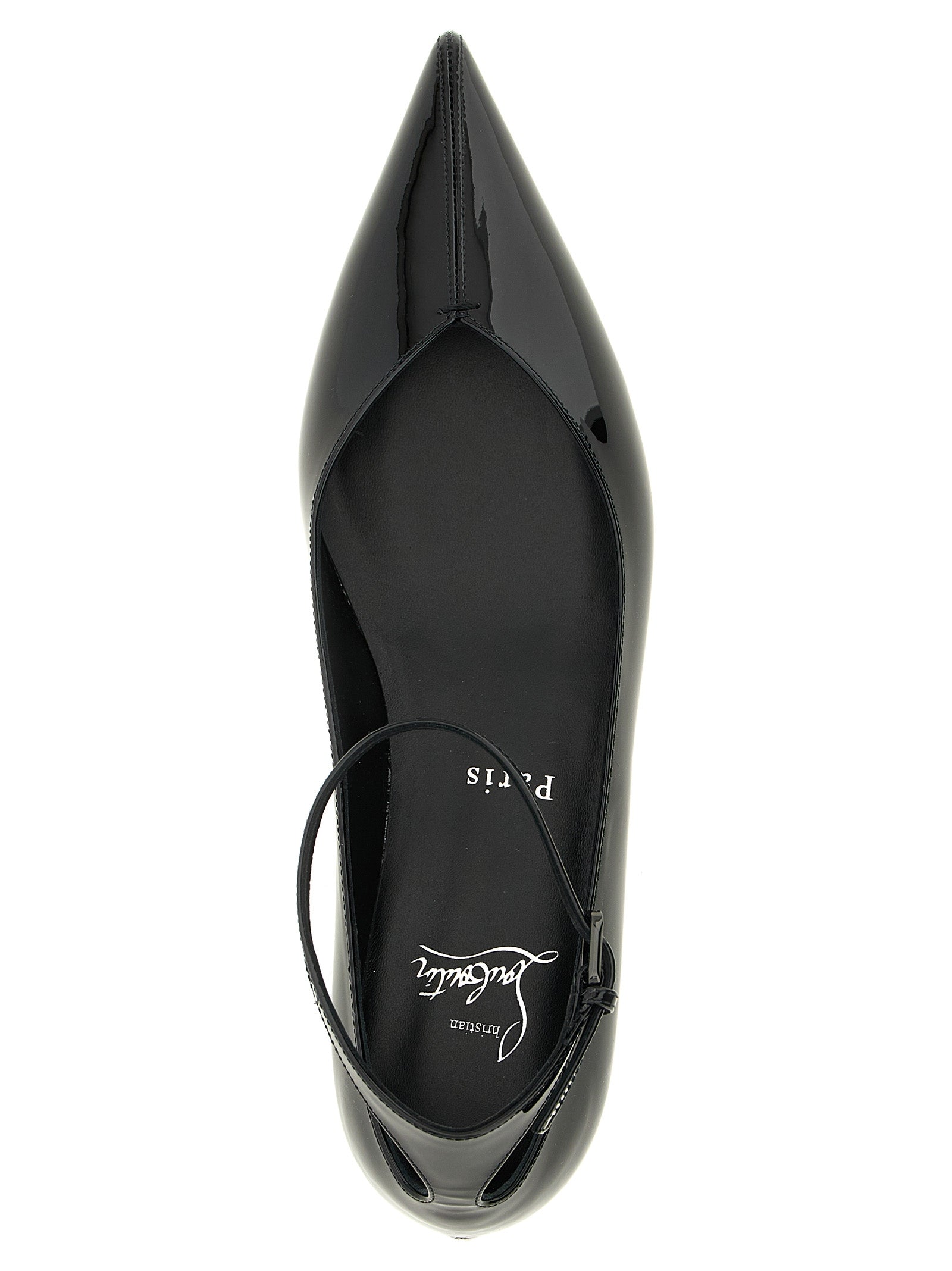 Christian Louboutin Black Calfskin Ballet Flats Christian Louboutin